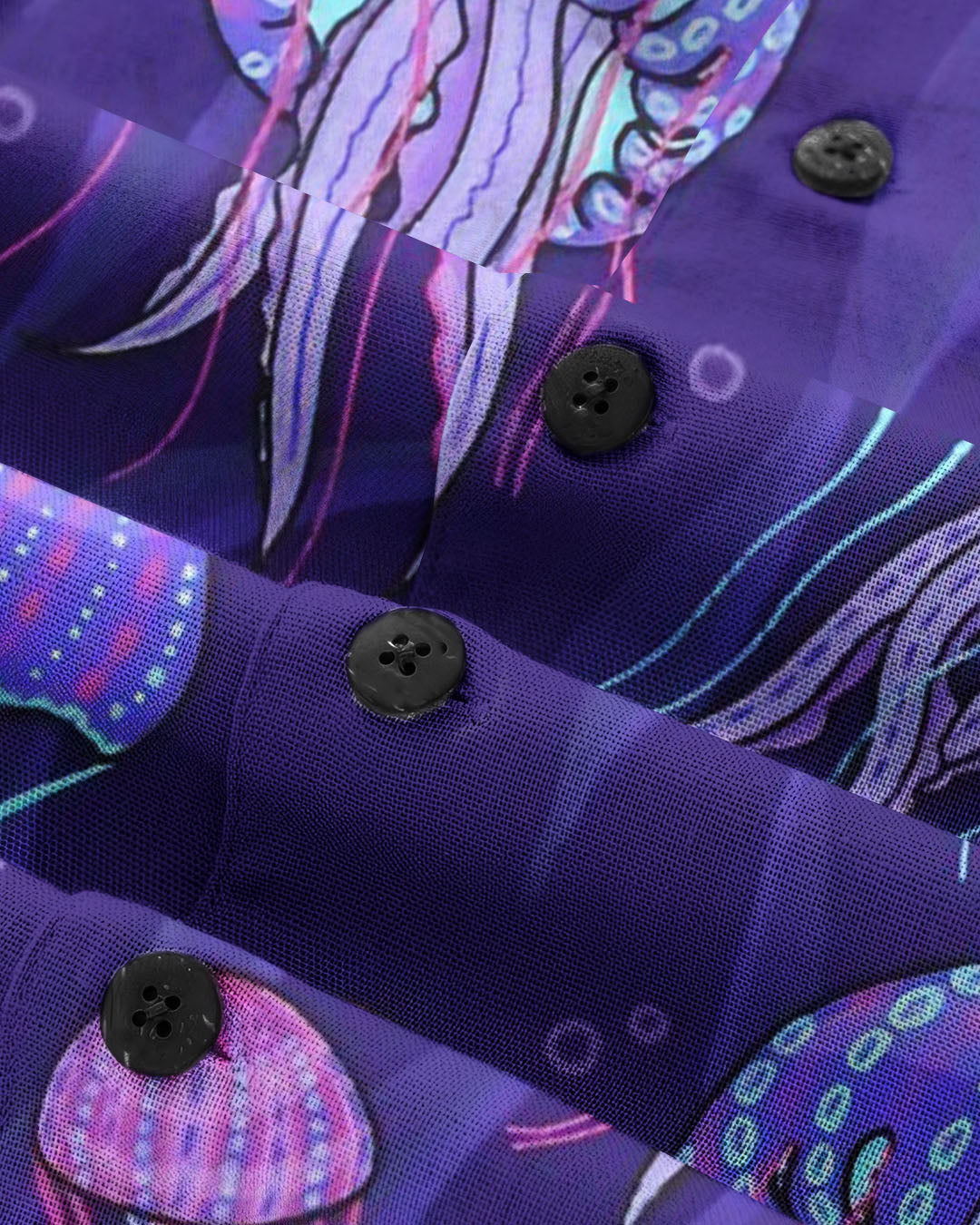 PURPLE JELLYFISH HAWAIIAN SHIRT - YHLT1404254