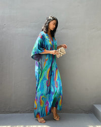 SEAHORSE COLORFUL KAFTAN DRESS - TLTR2208233