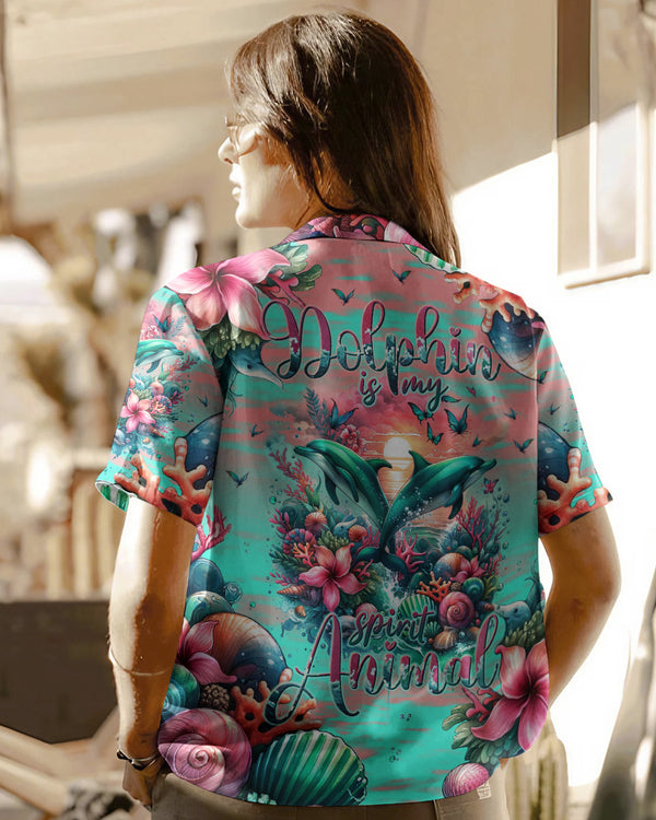 DOLPHIN IS MY SPIRIT ANIMAL HAWAIIAN SHIRT - TLNT0204244