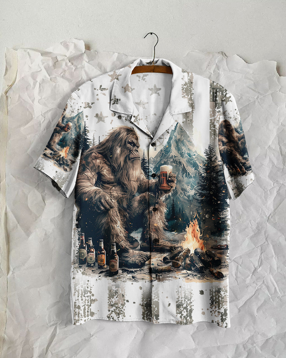 THE CLOSER I GET TO NATURE BIGFOOT HAWAIIAN SHIRT - TLNZ0108243