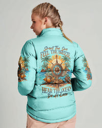 SMELL THE SEA FEEL THE BREEZE PUFFER JACKET - YHLN1211241