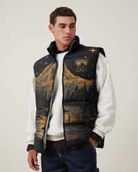 NOT ALL WHO WANDER ARE LOST BIGFOOT COMPASS PUFFER JACKET - TLNO1511241