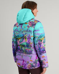 SALTWATER HEALS EVERYTHING TURTLE PUFFER JACKET - TLNT0512234