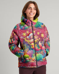 HOLLY JOLLY MERMAID CHRISTMAS PUFFER JACKET - TLNZ0311237