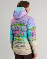 SANDY TOES SUNKISSED NOSE FLAMINGO PUFFER JACKET - YHHG2009239
