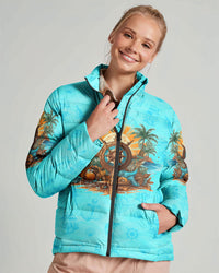 SMELL THE SEA FEEL THE BREEZE PUFFER JACKET - YHLN2009234
