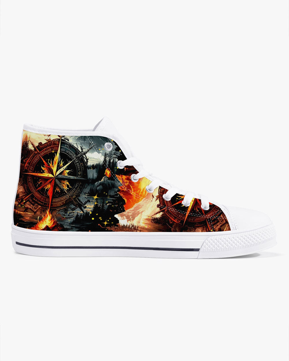 ALWAYS TAKE THE SCENIC ROUTE HIGH TOP CANVAS SHOES - TYTM0506232