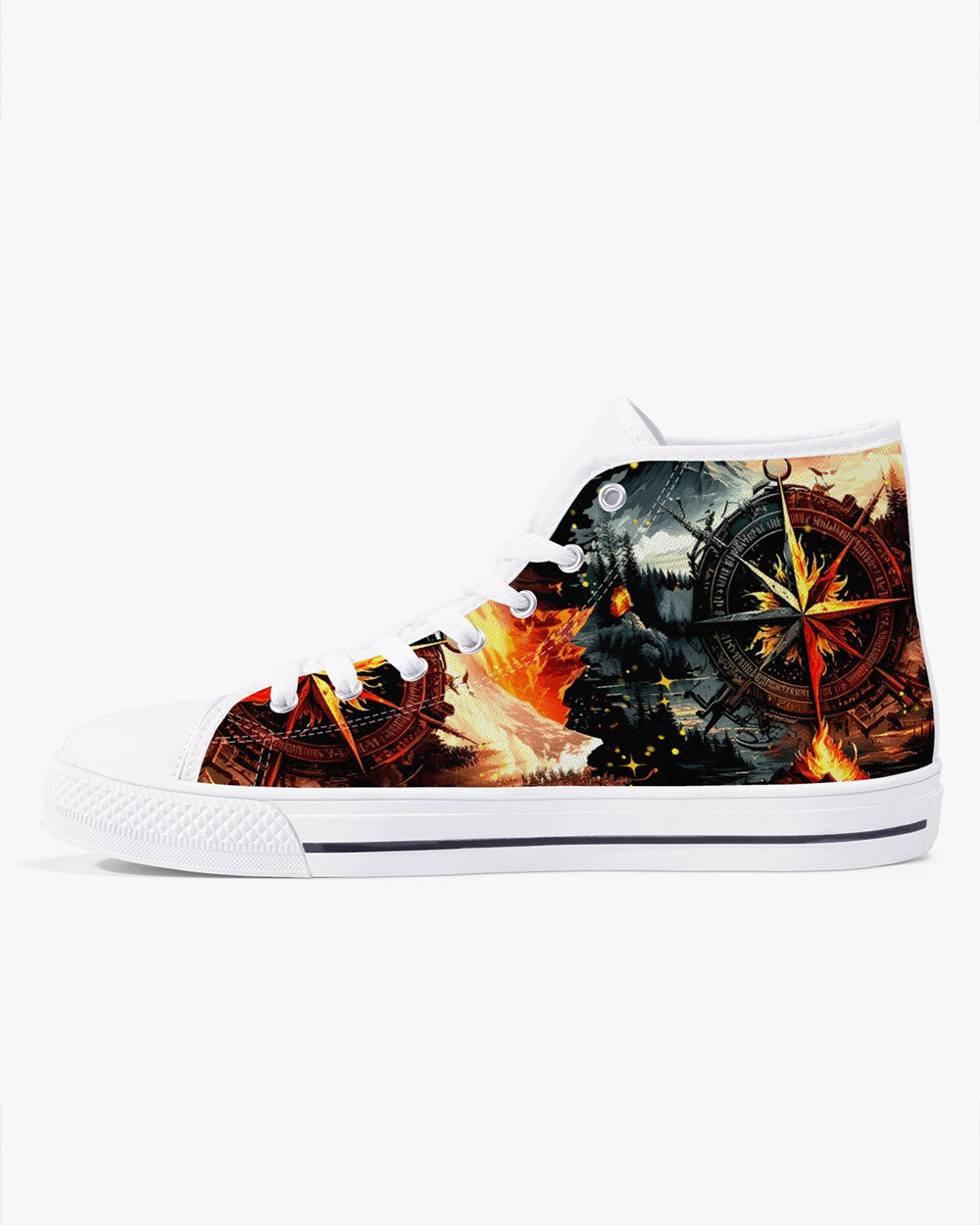ALWAYS TAKE THE SCENIC ROUTE HIGH TOP CANVAS SHOES - TYTM0506232