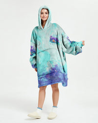 MAKING MEMORIES ONE CAMPFIRE AT A TIME SHERPA BLANKET HOODIE - YHDU1211245