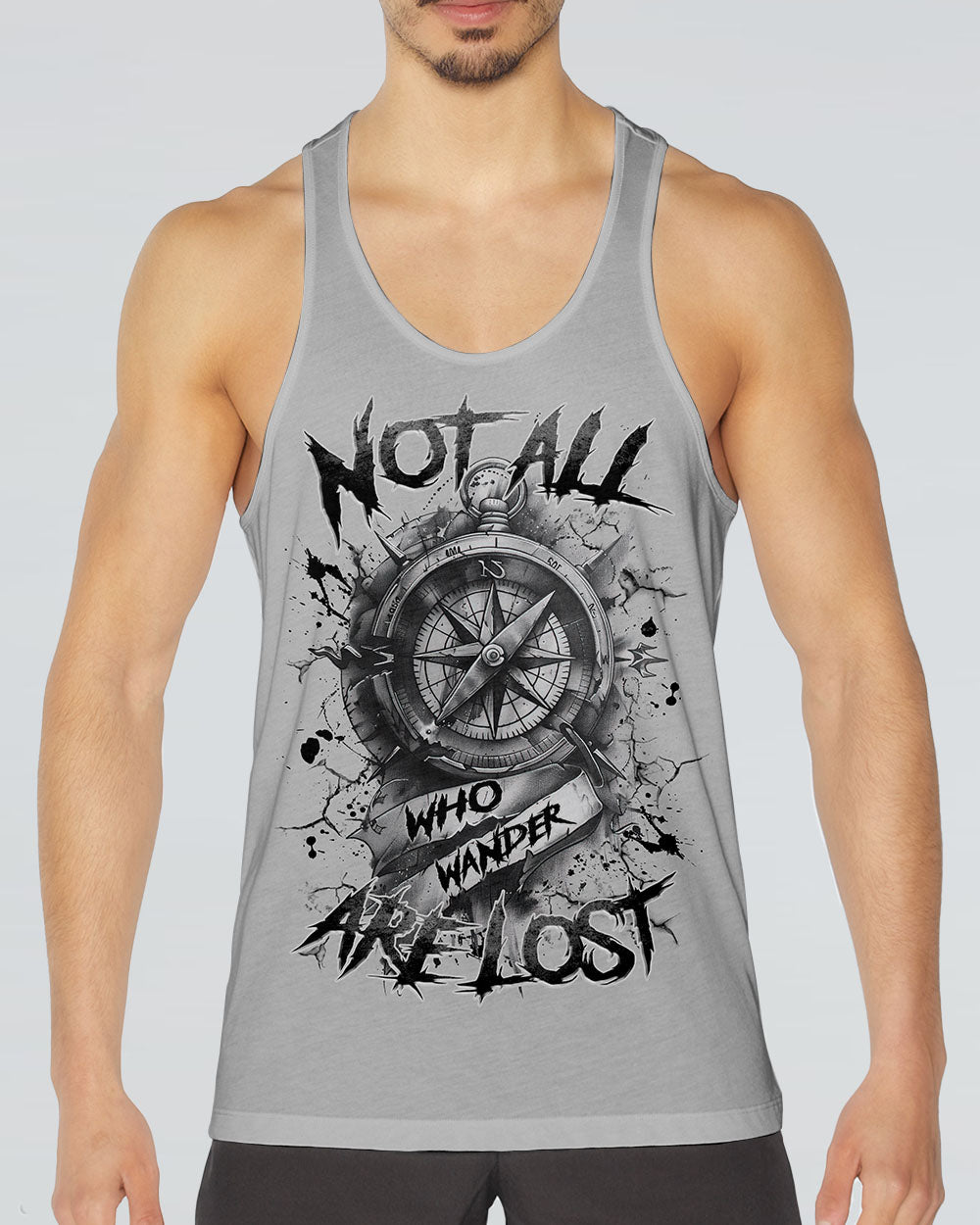 NOT ALL WHO WANDER ARE LOST COMPASS ALL OVER PRINT - TLNZ1303252