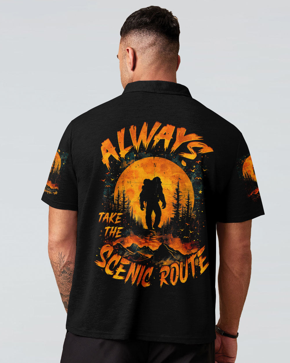 ALWAYS TAKE THE SCENIC ROUTE BIGFOOT ALL OVER PRINT - TYTM2201252