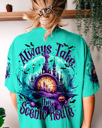 ALWAYS TAKE THE SCENIC ROUTE HALLOWEEN ALL OVER PRINT - TYTM1608232