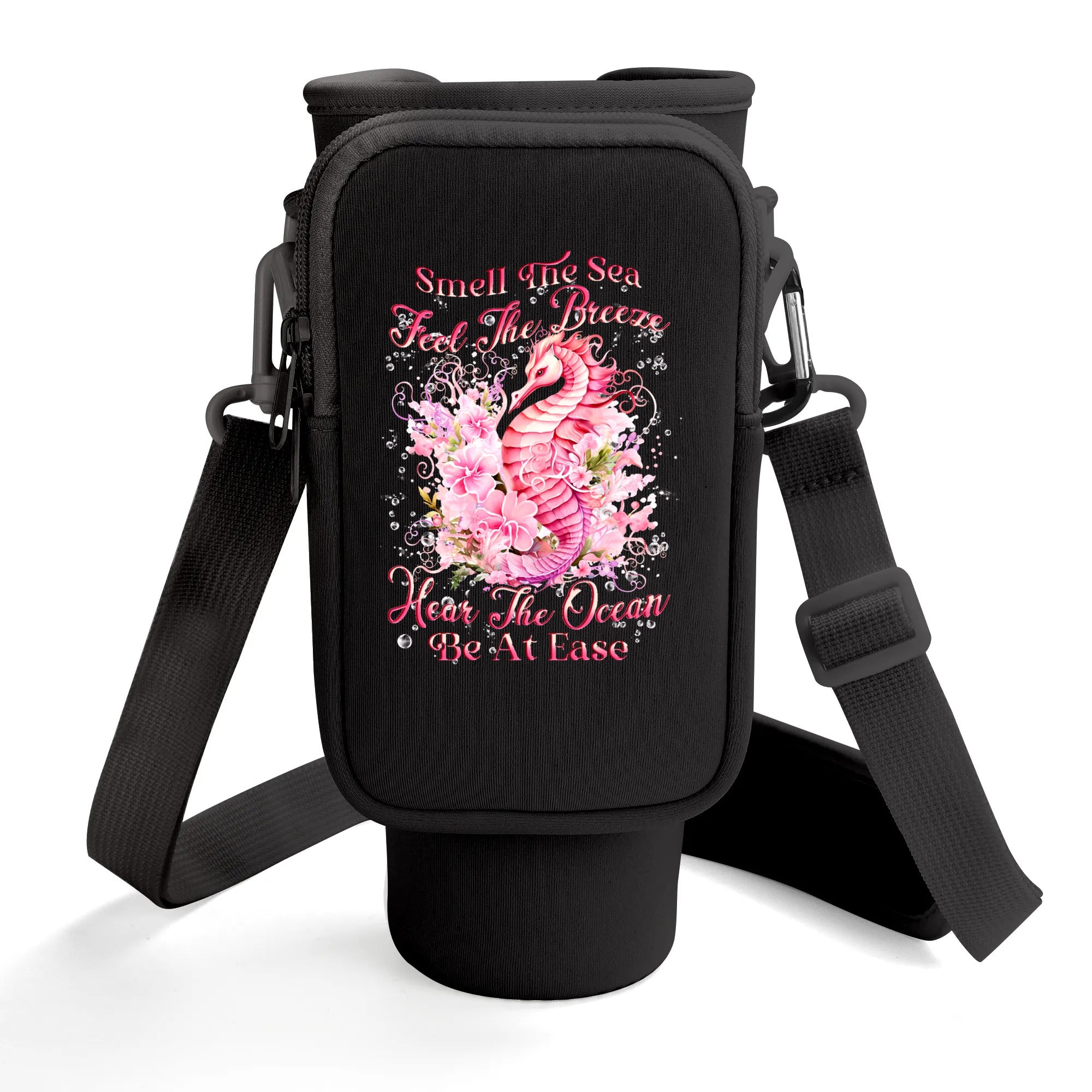 SMELL THE SEA SEAHORSE TUMBLER CARRIER BAG - YHLN2808255
