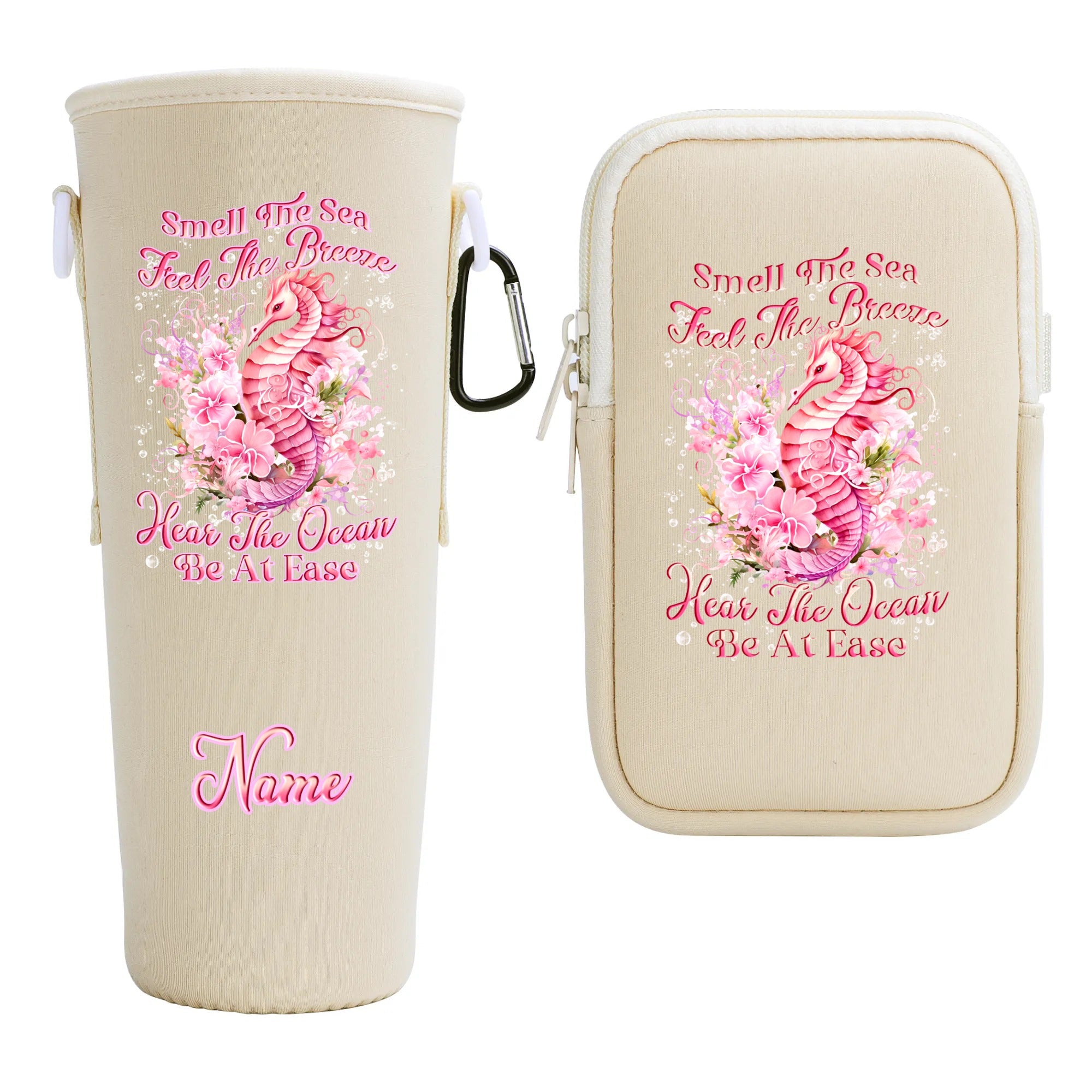 SMELL THE SEA SEAHORSE TUMBLER CARRIER BAG - YHLN2808255