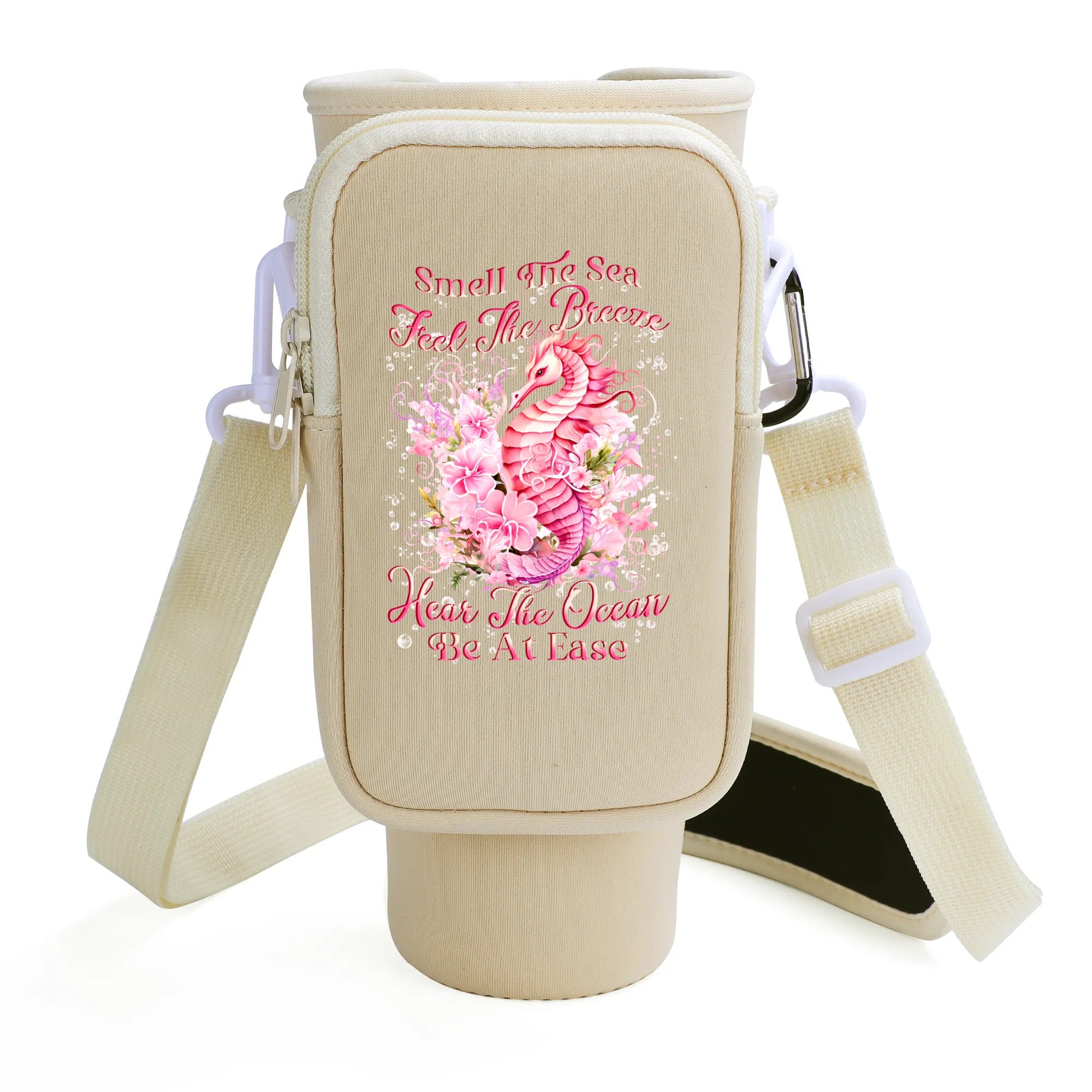 SMELL THE SEA SEAHORSE TUMBLER CARRIER BAG - YHLN2808255