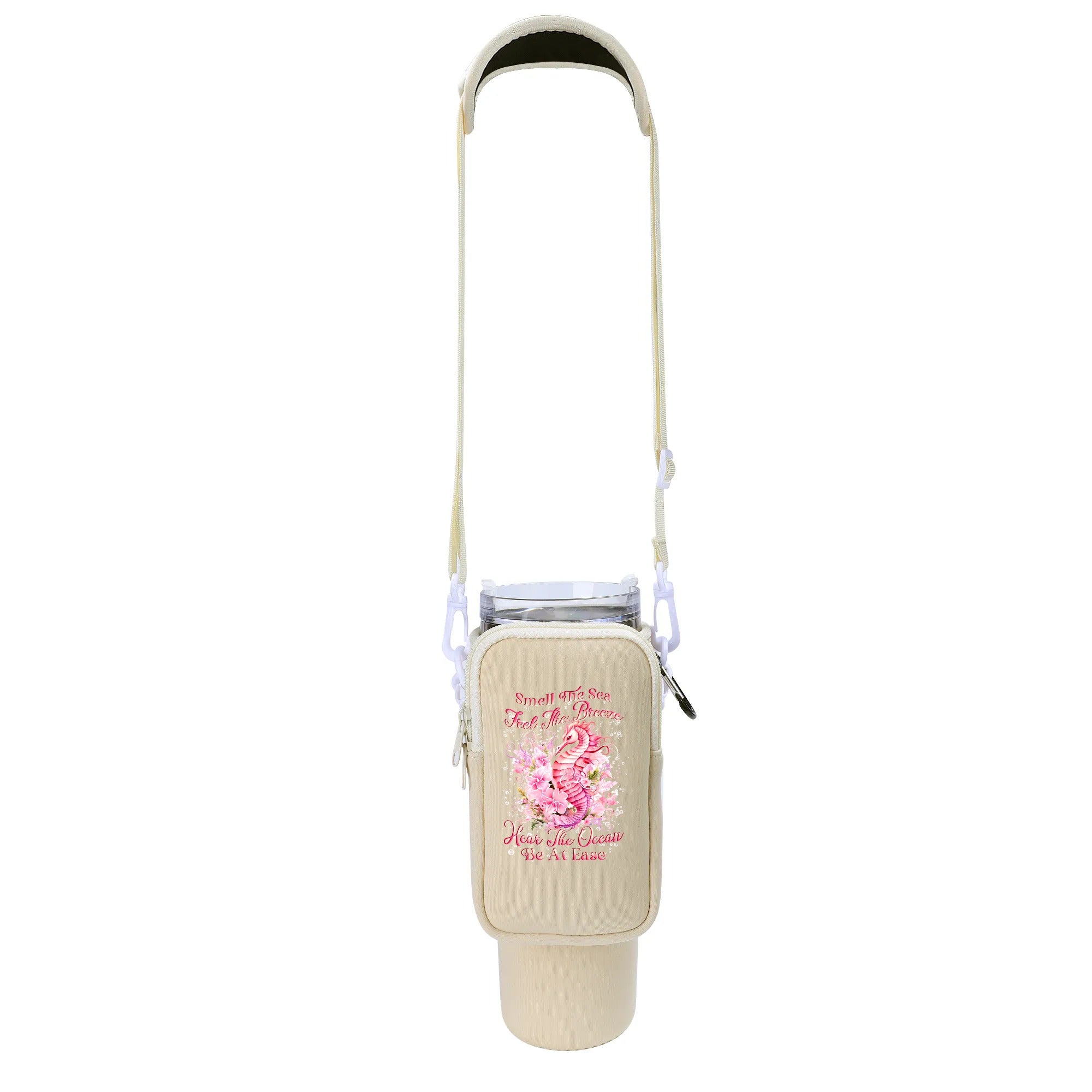 SMELL THE SEA SEAHORSE TUMBLER CARRIER BAG - YHLN2808255