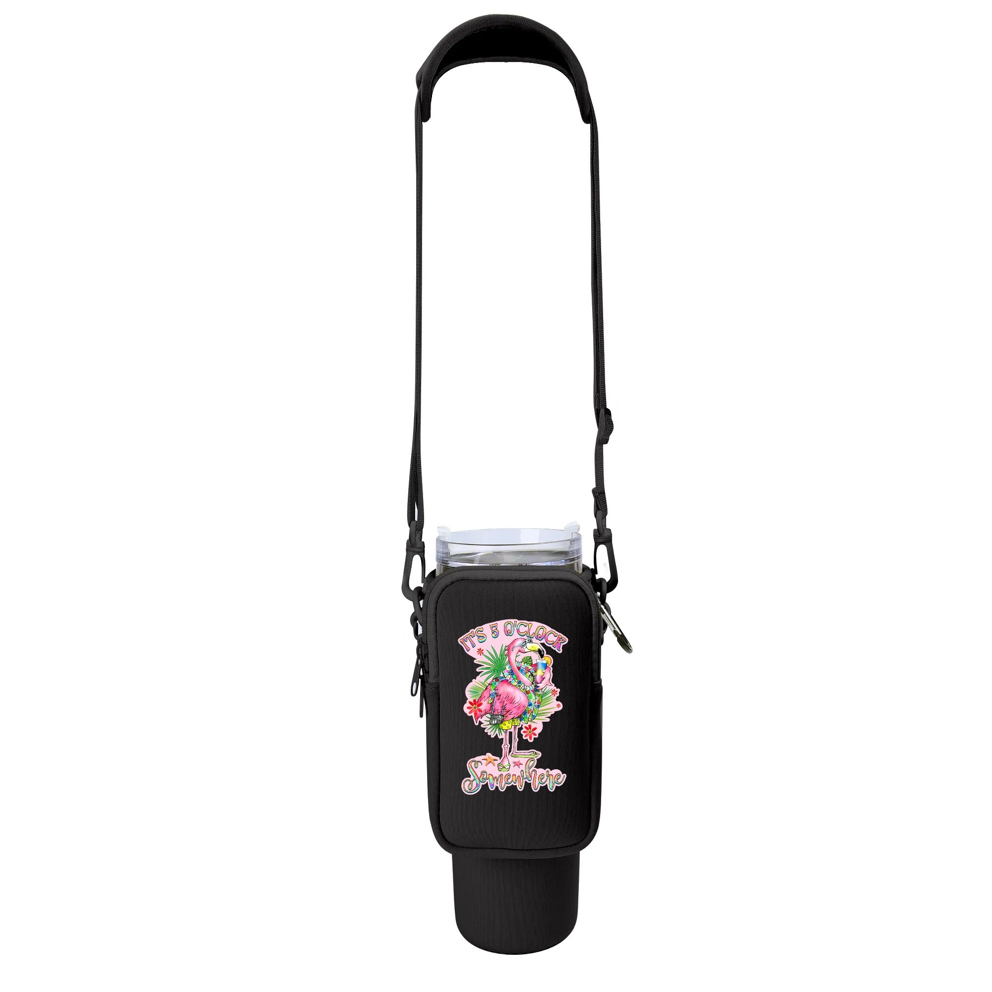 IT'S 5 O'CLOCK SOMEWHERE FLAMINGO TUMBLER CARRIER BAG - YHHG2708255