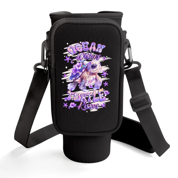 OCEAN WISHES TURTLE KISSES TUMBLER CARRIER BAG - YHLT2808255