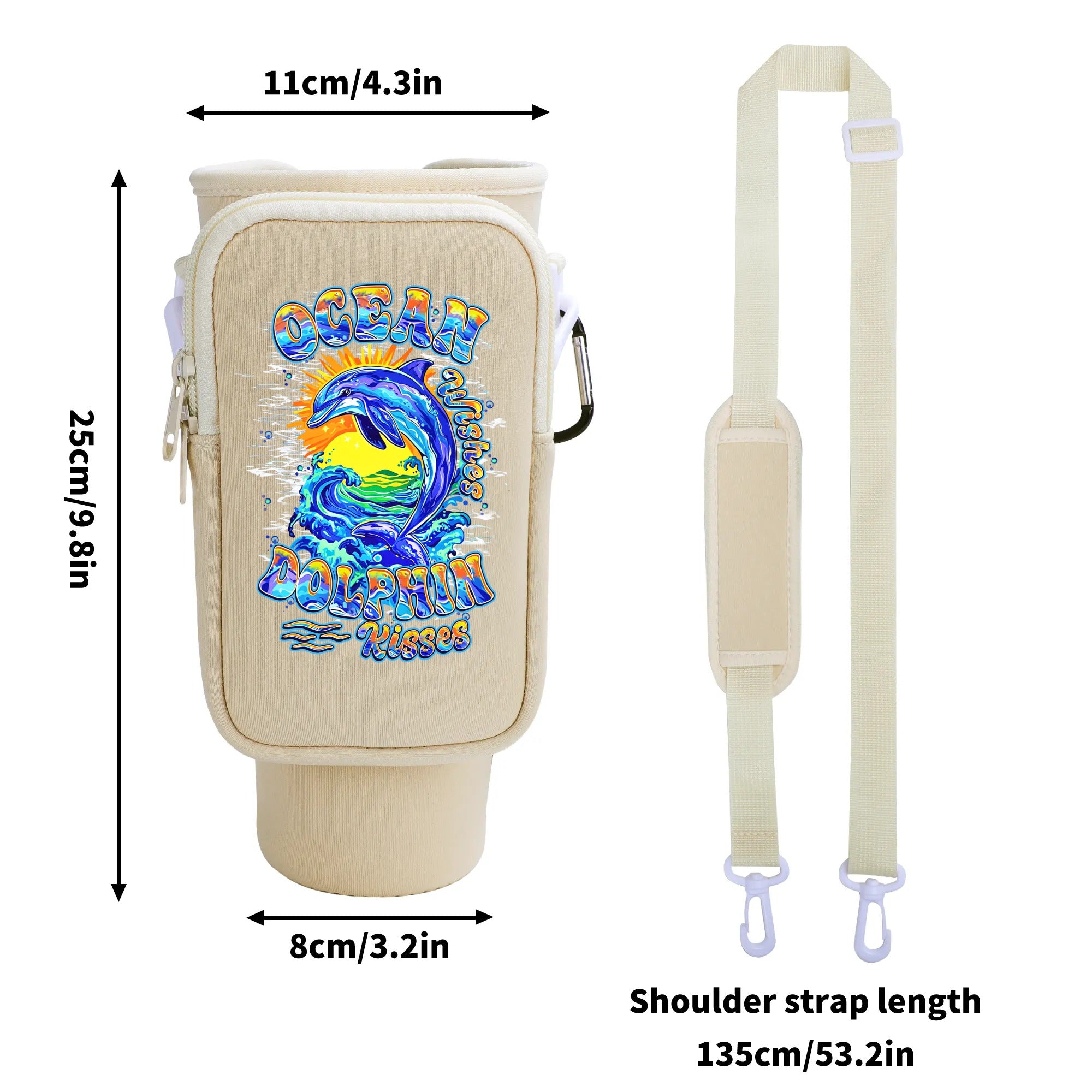 OCEAN WISHES DOLPHIN KISSES TUMBLER CARRIER BAG - YHHN2708255