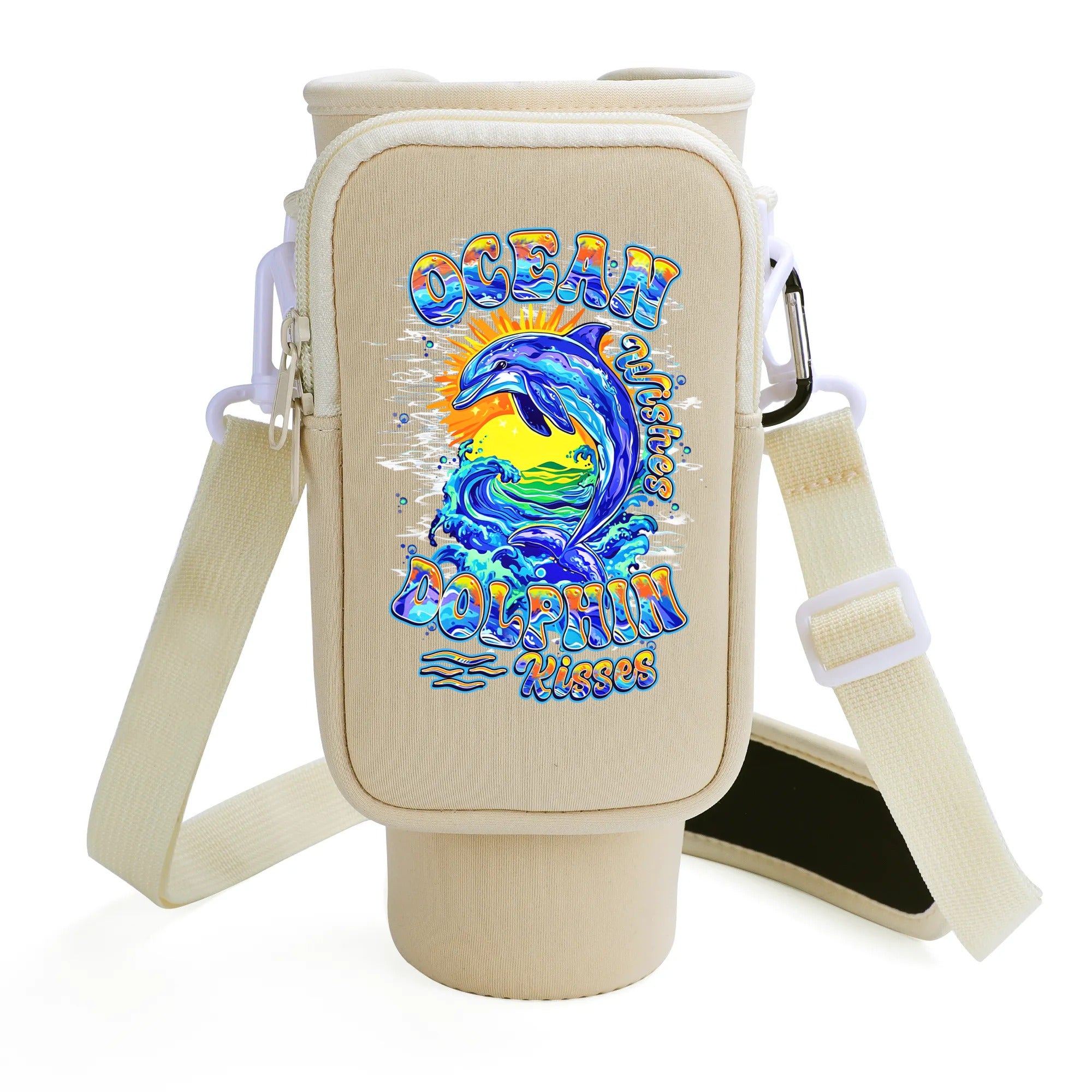 OCEAN WISHES DOLPHIN KISSES TUMBLER CARRIER BAG - YHHN2708255