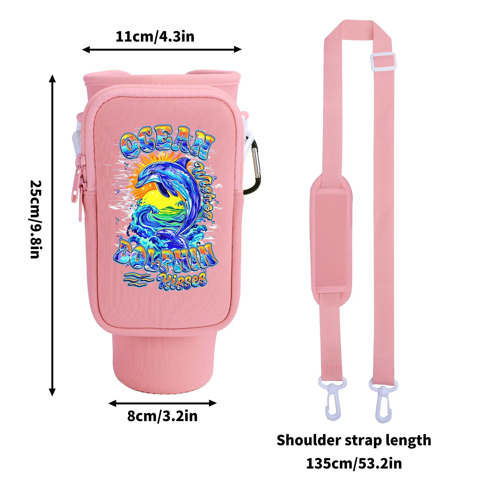 OCEAN WISHES DOLPHIN KISSES TUMBLER CARRIER BAG - YHHN2708255