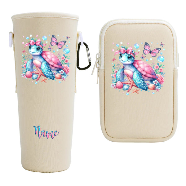 DON'T WORRY BEACH HAPPY TURTLE TUMBLER CARRIER BAG - YHLN2608257