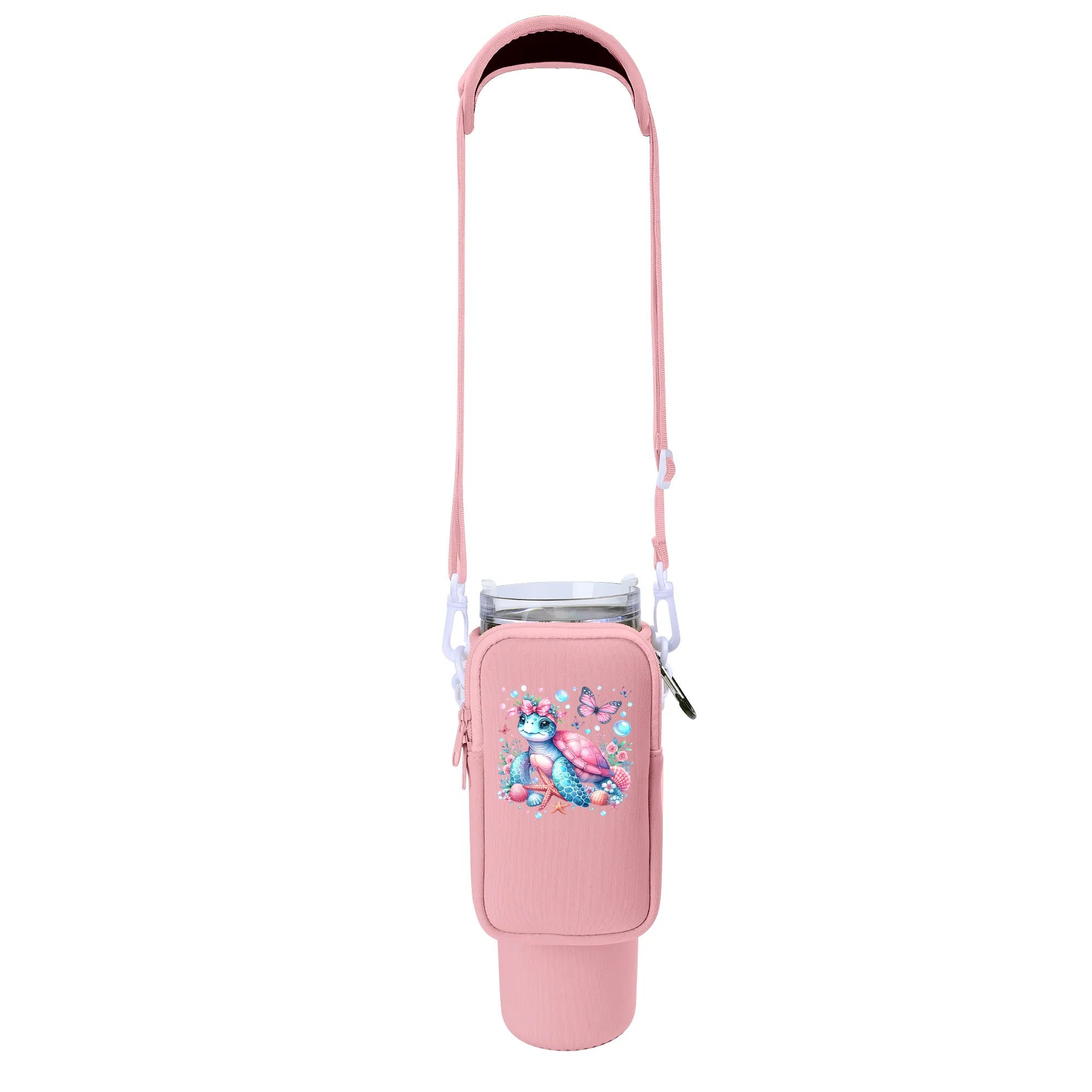 DON'T WORRY BEACH HAPPY TURTLE TUMBLER CARRIER BAG - YHLN2608257