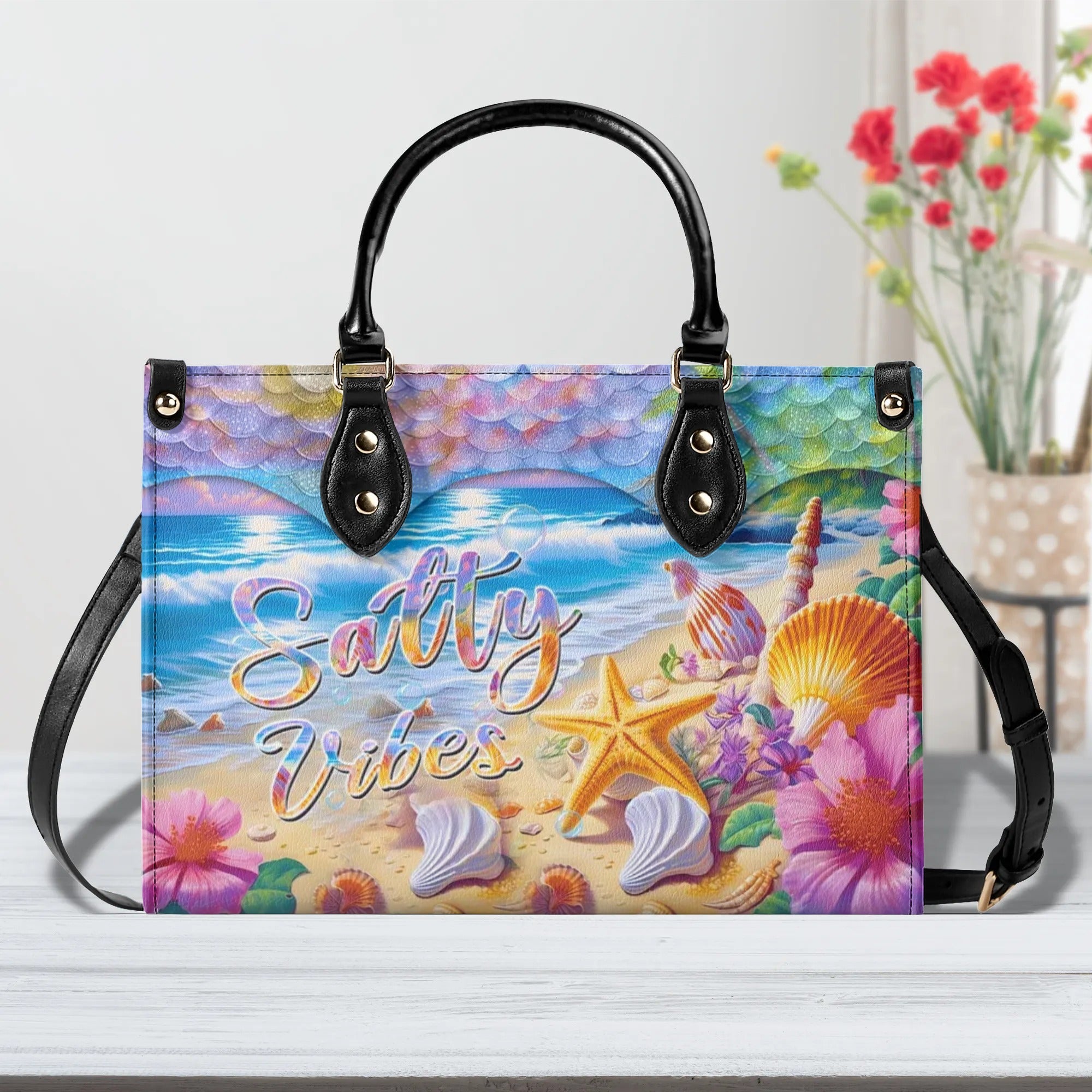 SALTY VIBES LEATHER HANDBAG - YHHN2905242