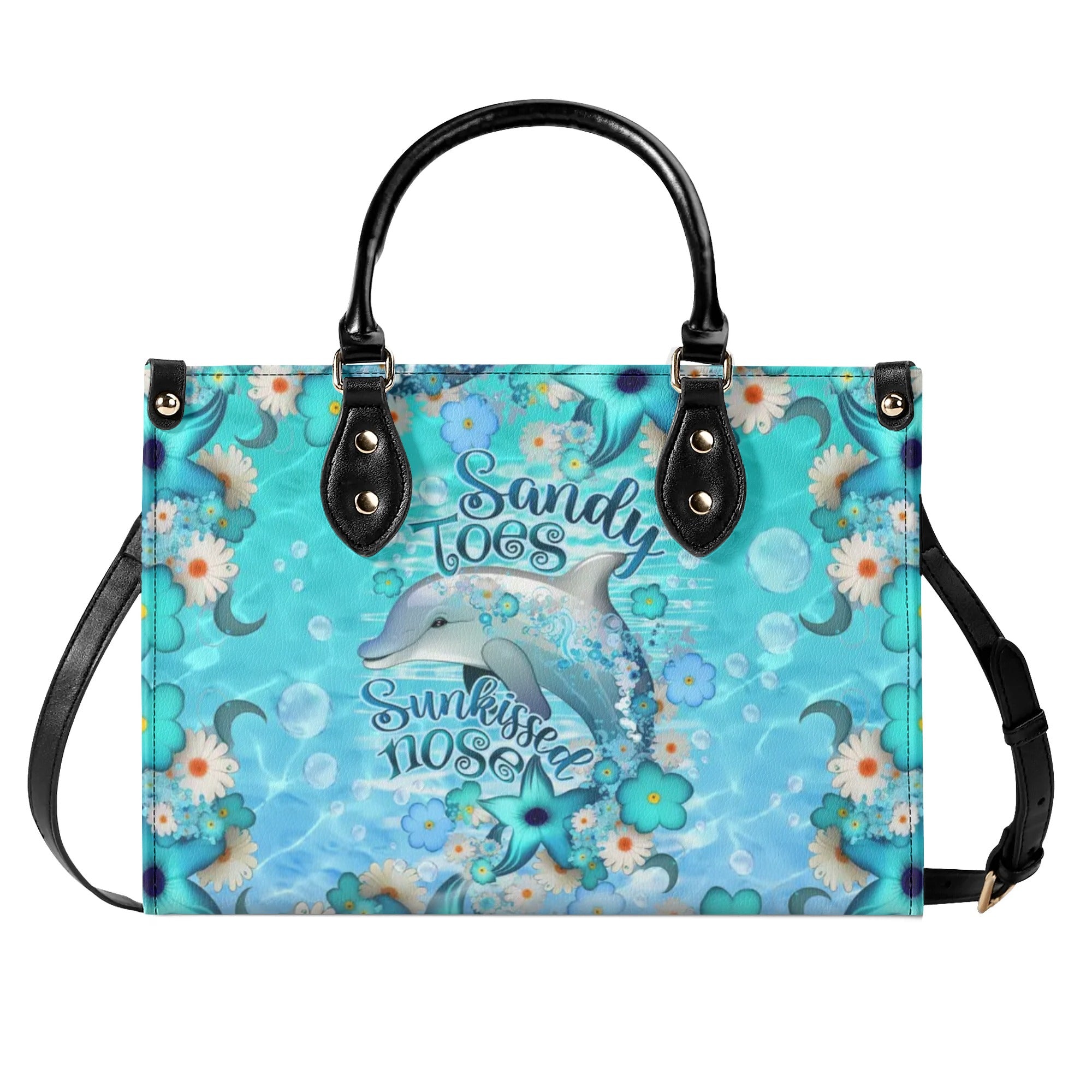 SANDY TOES SUNKISSED NOSE DOLPHIN LEATHER HANDBAG - TLNO2708244