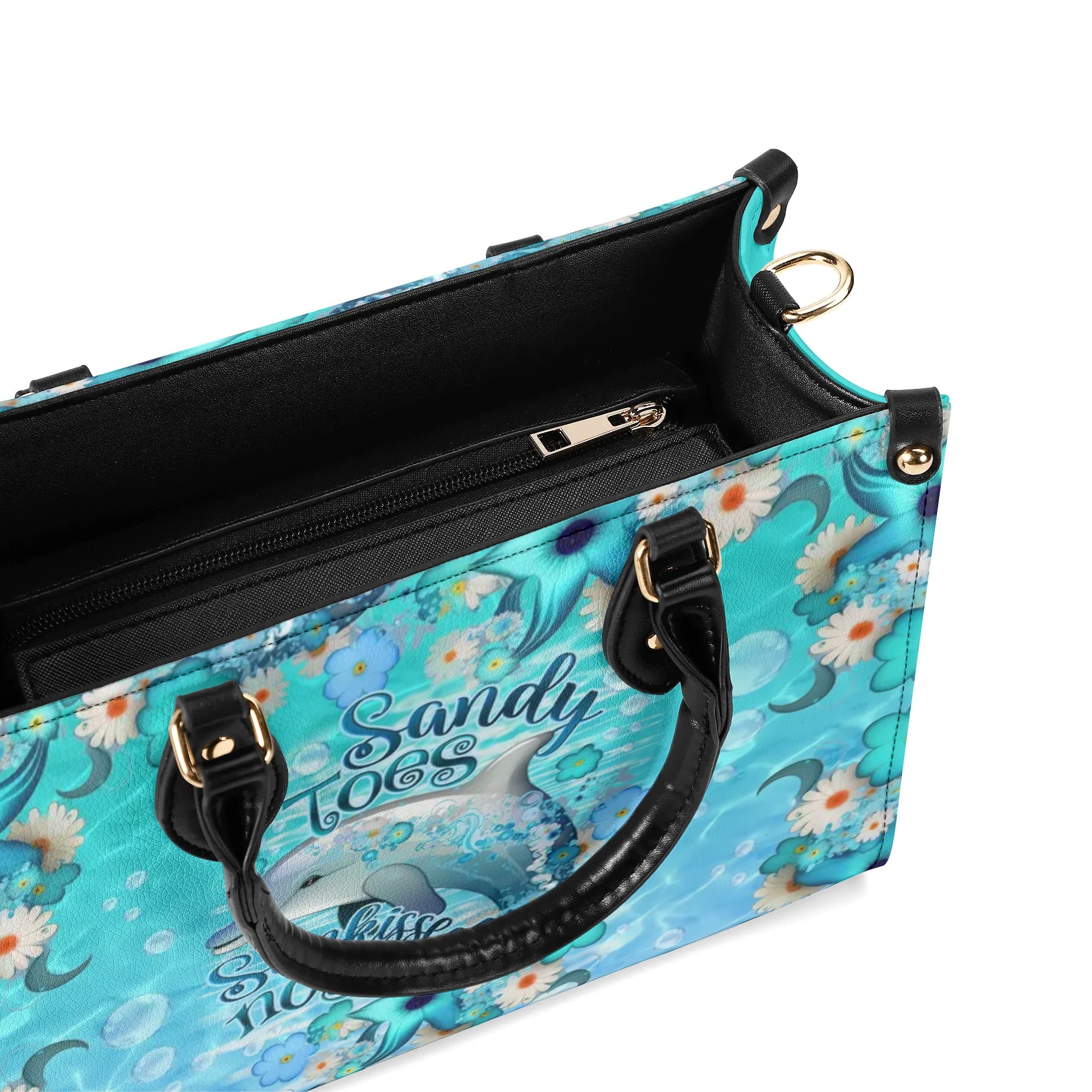 SANDY TOES SUNKISSED NOSE DOLPHIN LEATHER HANDBAG - TLNO2708244