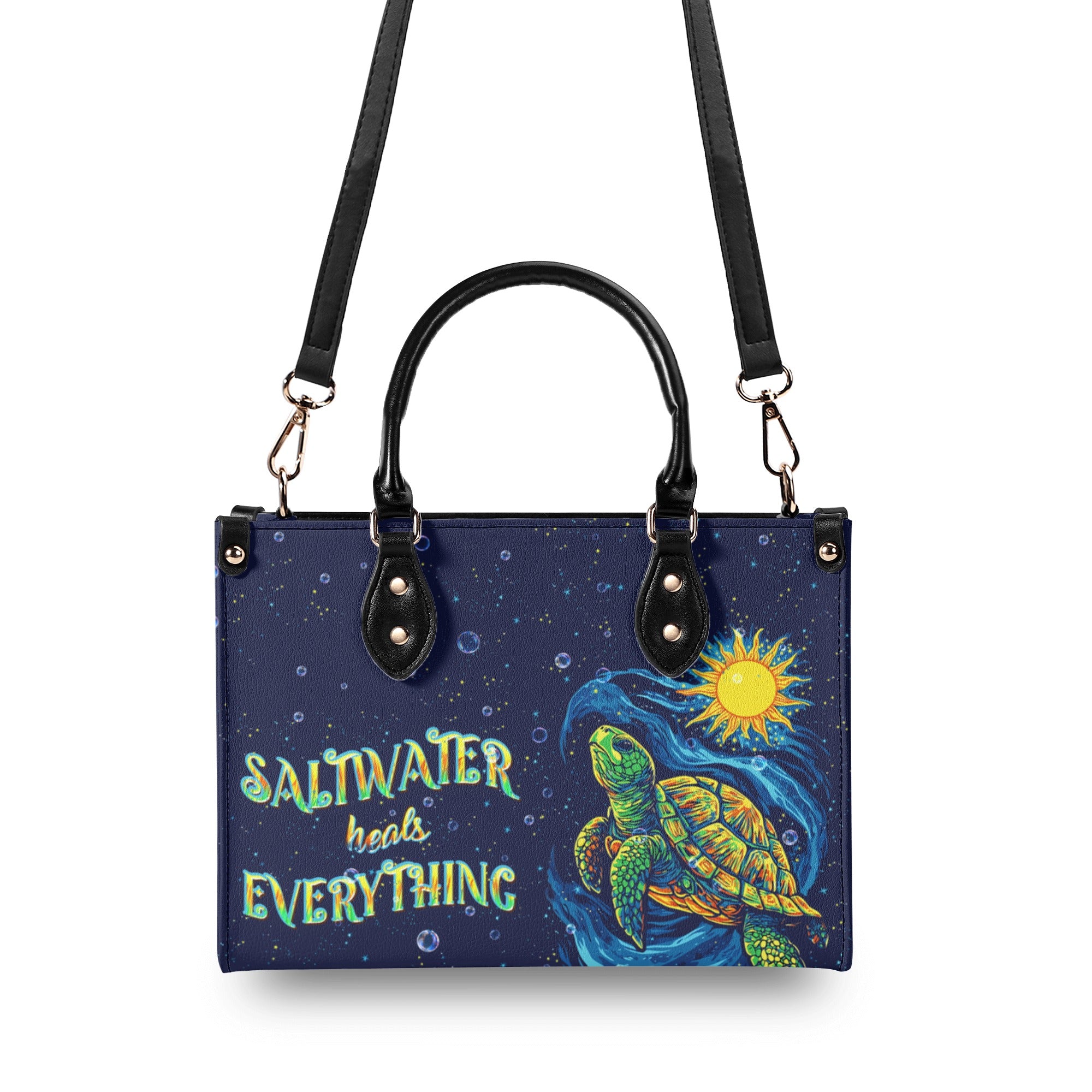 SALTWATER HEALS EVERYTHING LEATHER HANDBAG  - TLPQ2711243