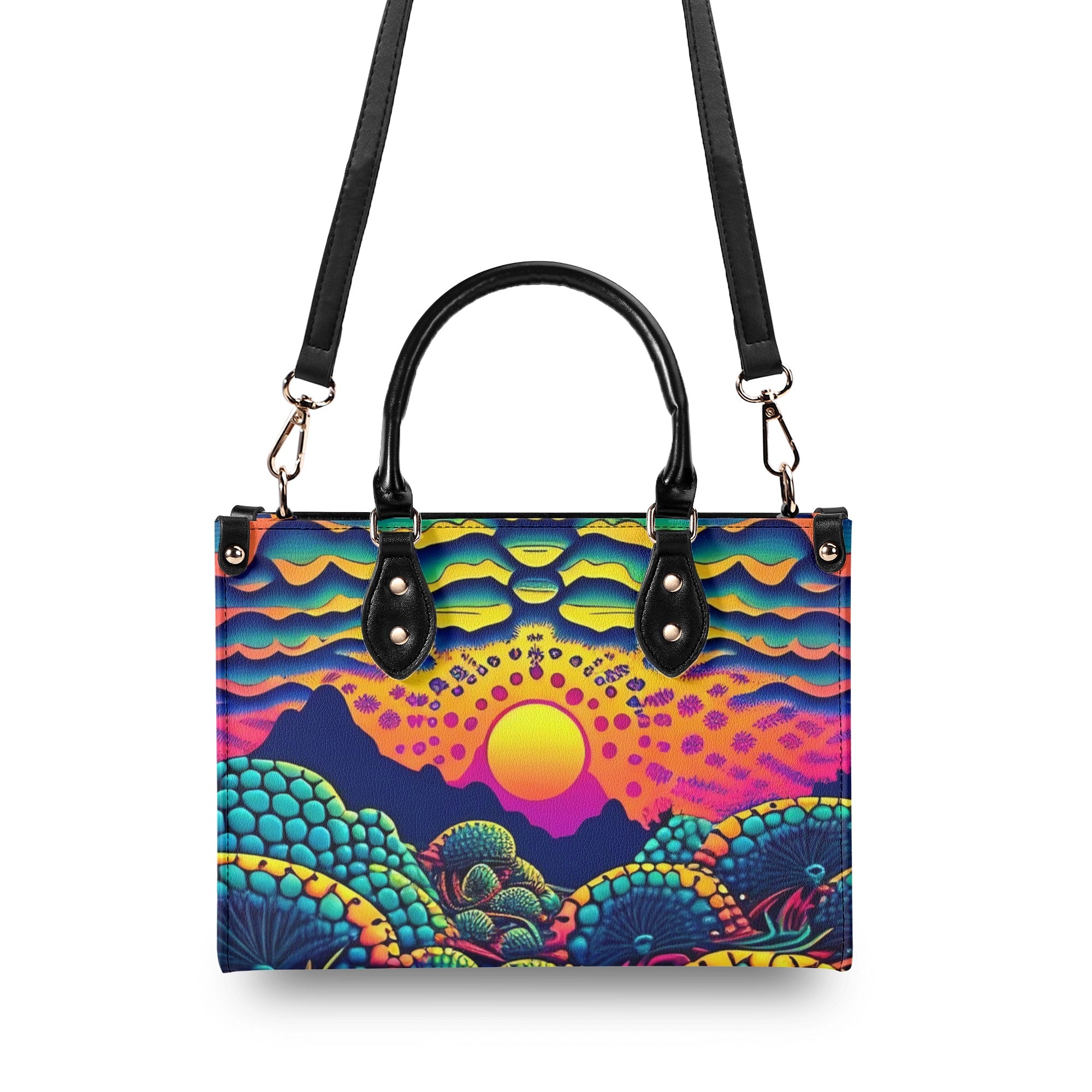 COLOFUL SUNRISE LEATHER HANDBAG - YHLT0412244