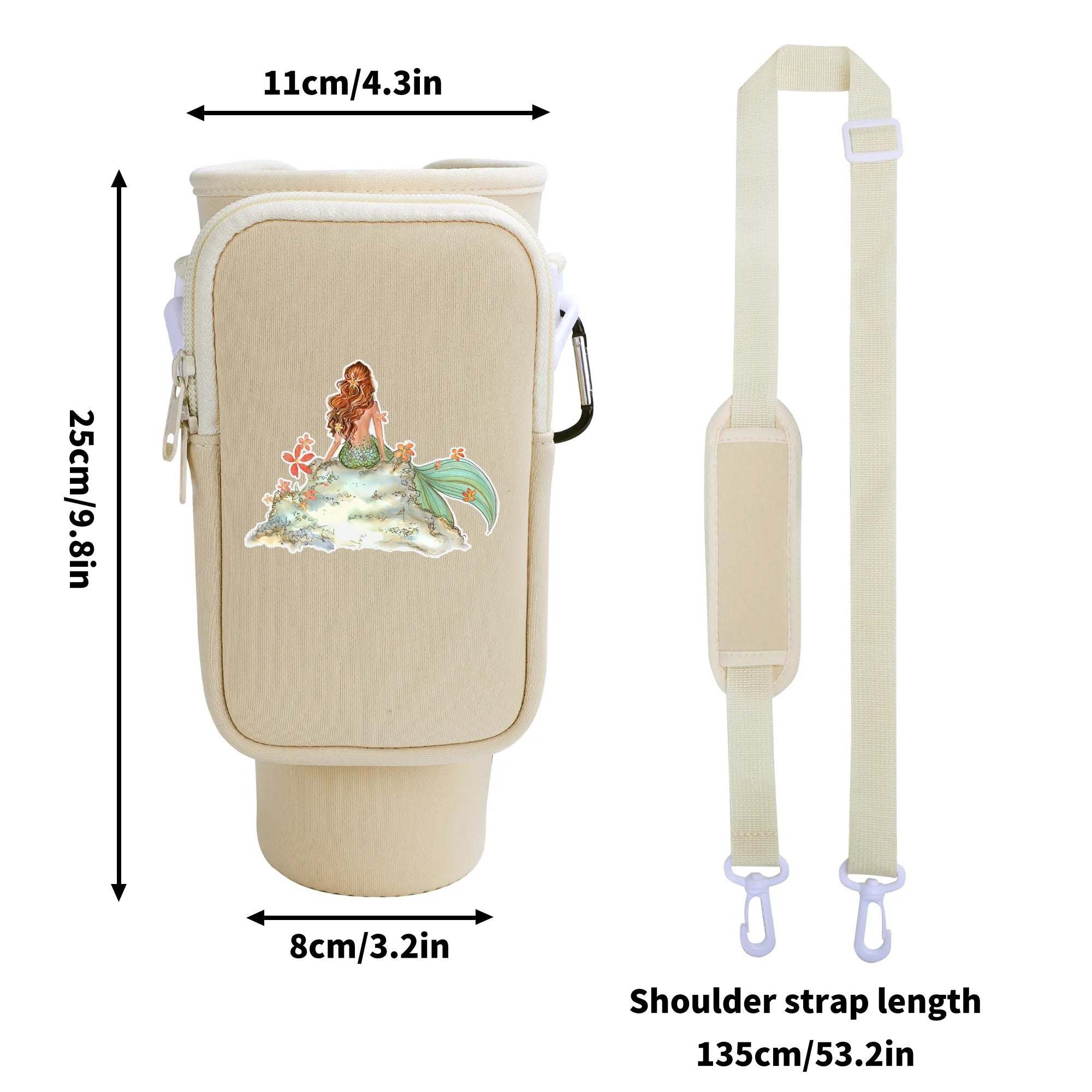 SHE IS A MERMAID TUMBLER CARRIER BAG - YHHG0309256