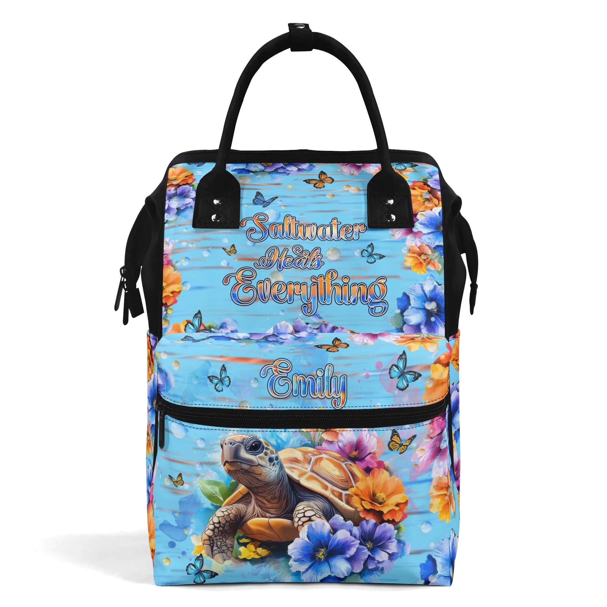 SALTWATER HEALS EVERYTHING TURTLE BACKPACK - YHHN0409254