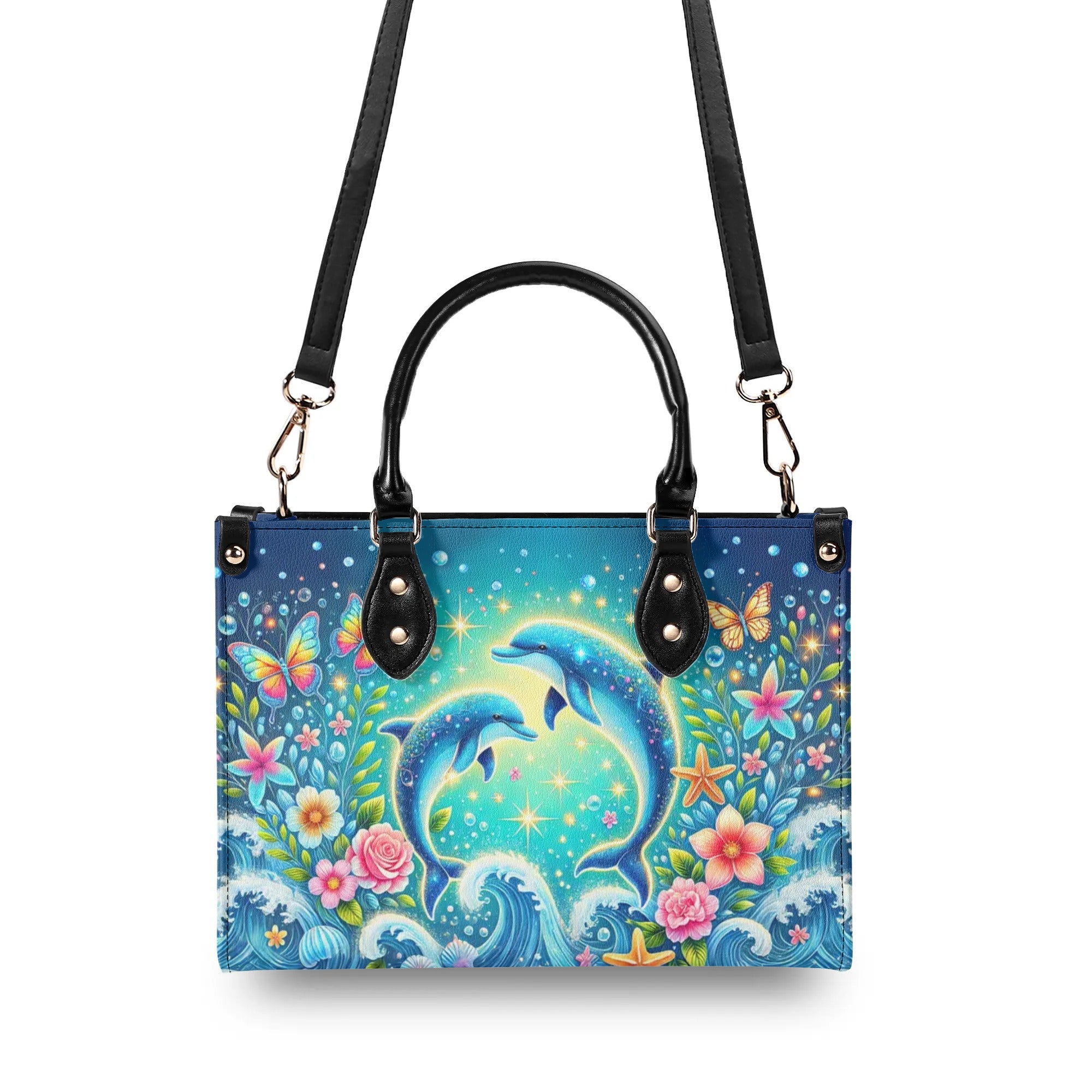 DOLPHIN MOON LEATHER HANDBAG - TLTW2706243