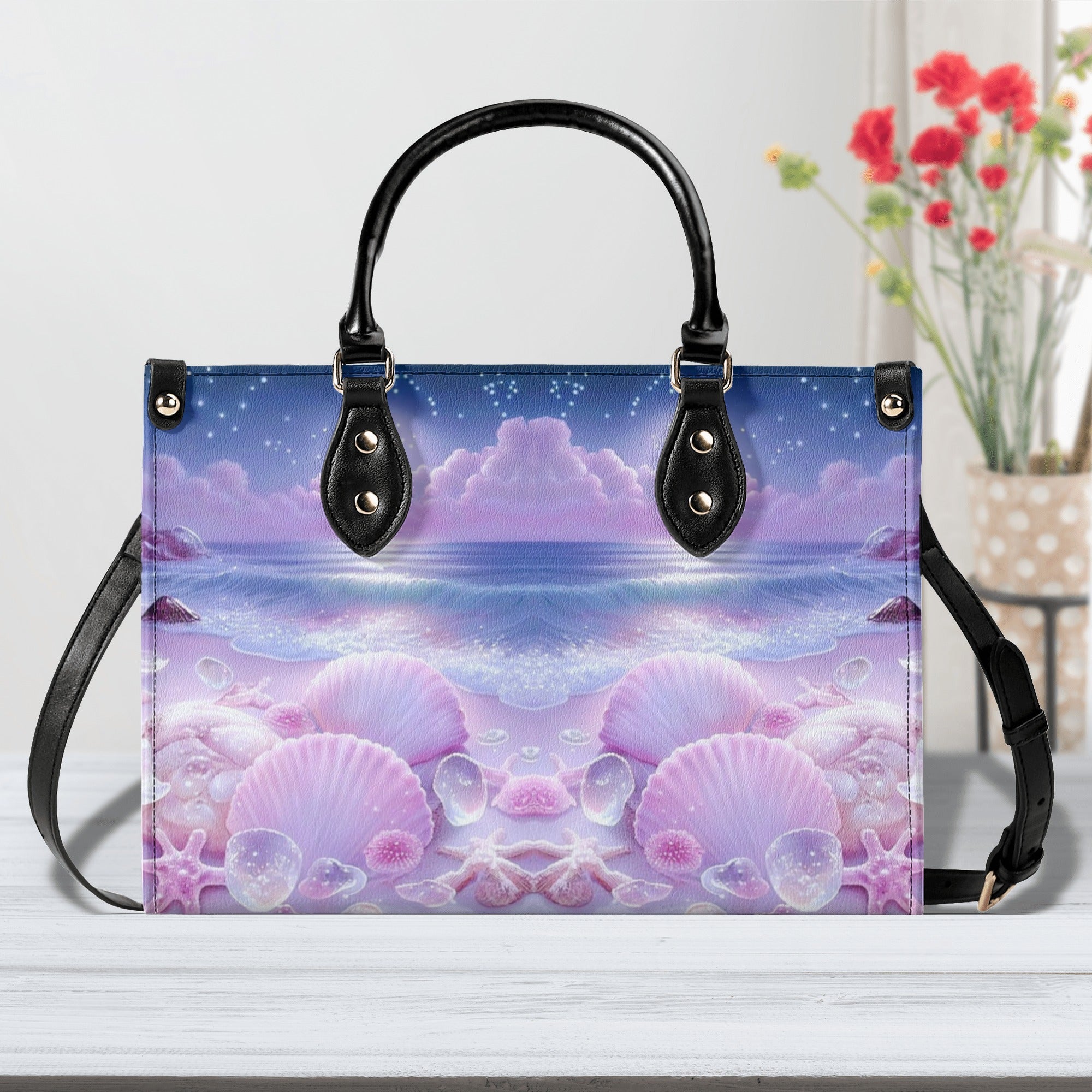 PINK SEASHELLS LEATHER HANDBAG - YHHG2012244