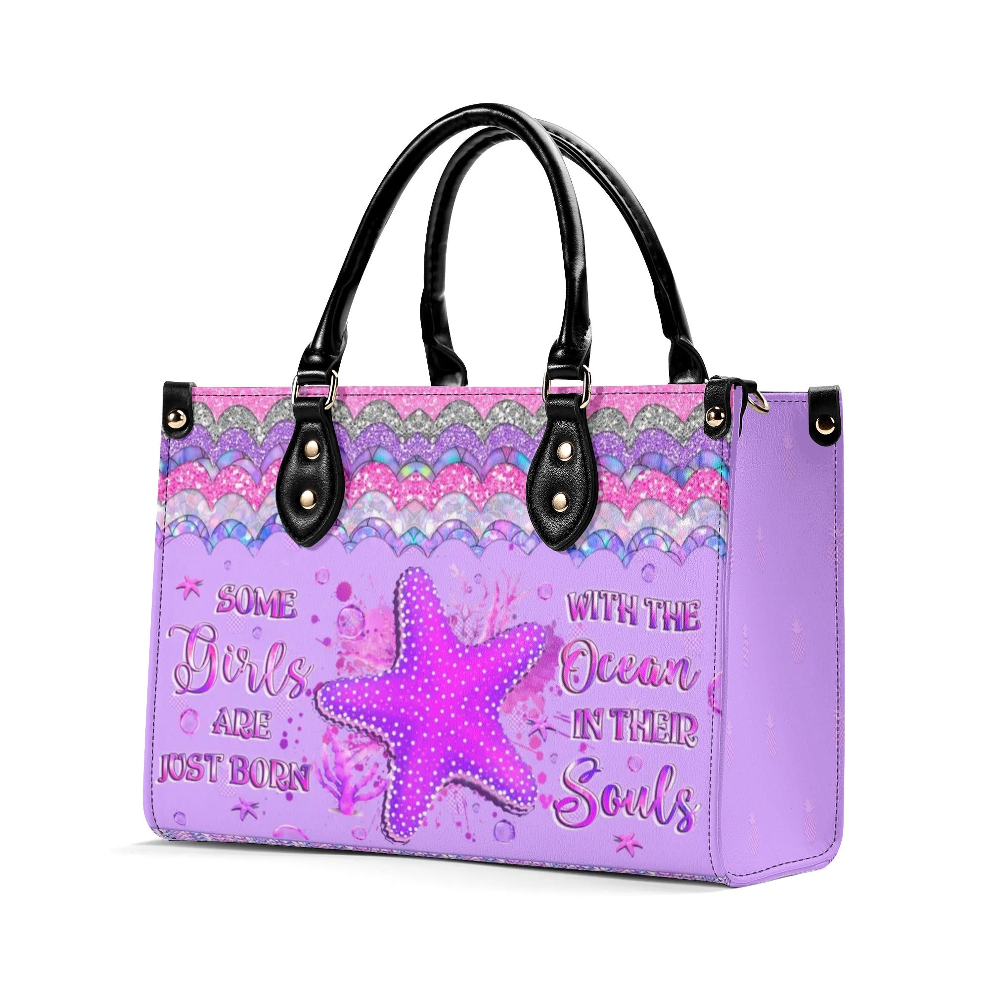 SOME GIRLS ARE JUST BORN STARFISH LEATHER HANDBAG - YHLT2106244