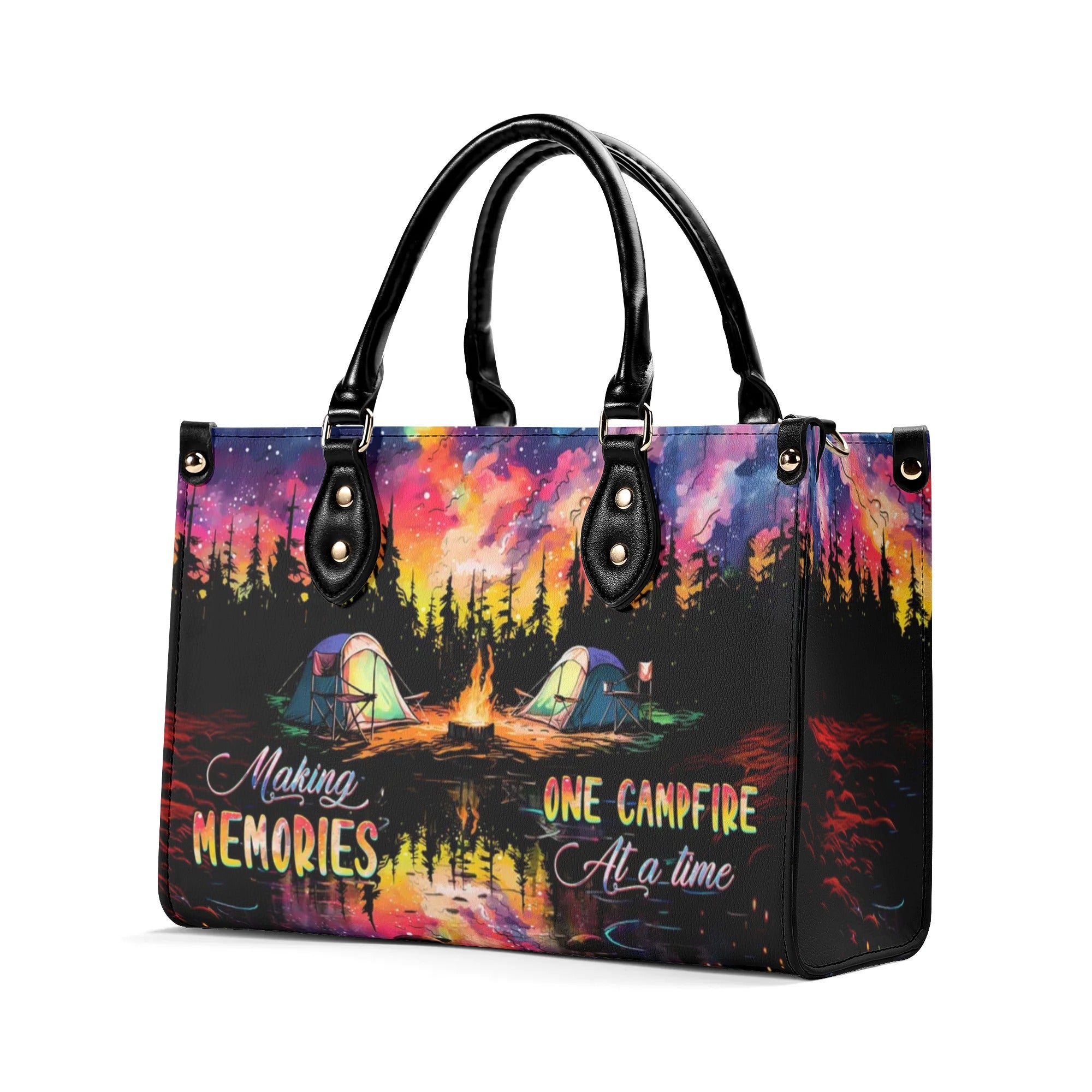 MAKING MEMORIES ONE CAMPFIRE AT A TIME LEATHER HANDBAG - TLTW2705243