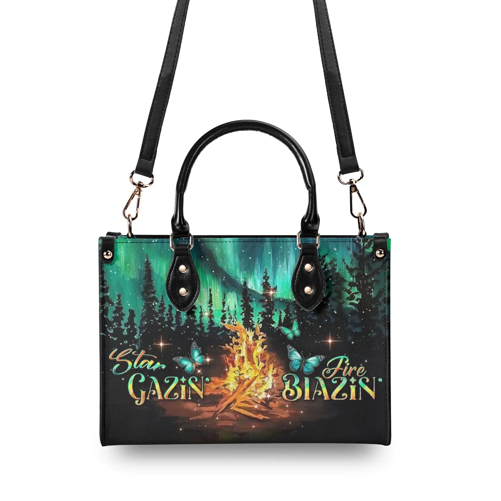 STAR GAZIN' FIRE BLAZIN' LEATHER HANDBAG - YHDU0306244