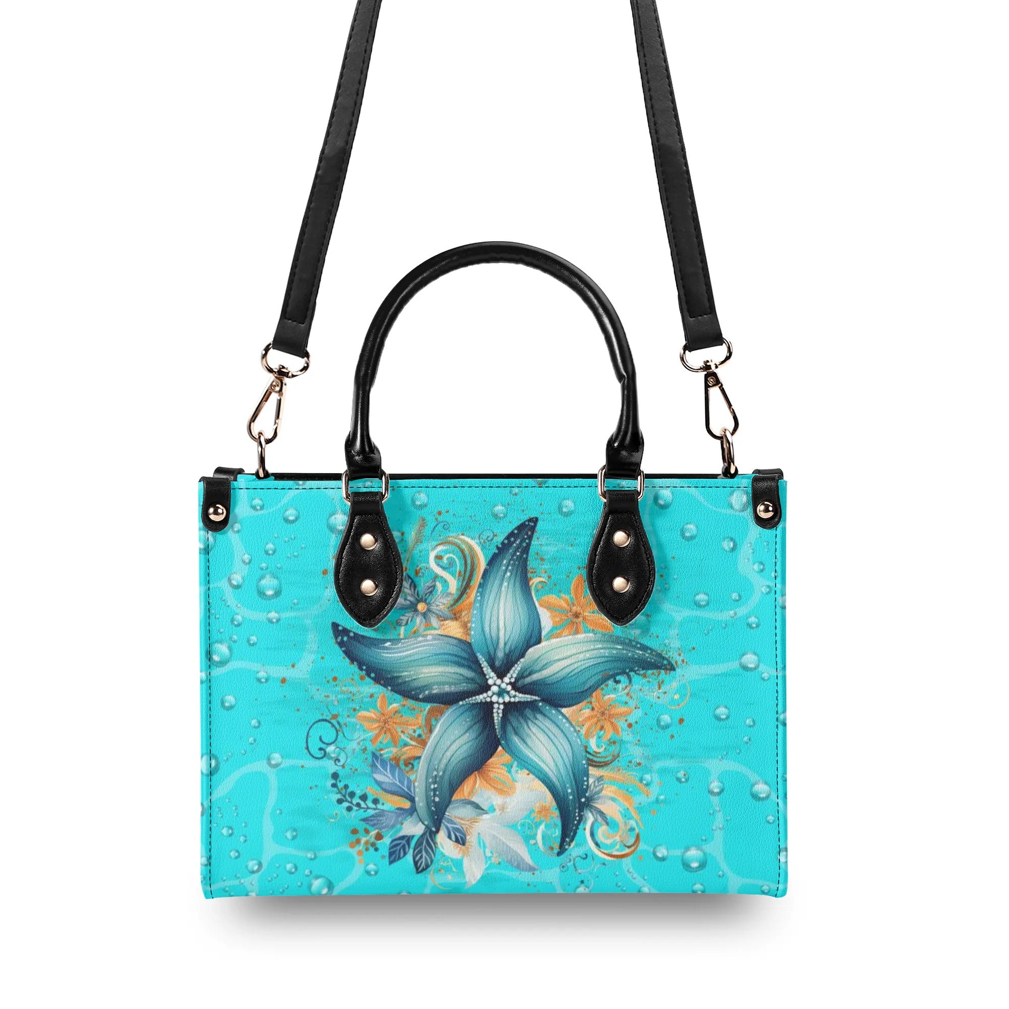 MAKE A WISH UPON A STARFISH LEATHER HANDBAG - YHLN1010244