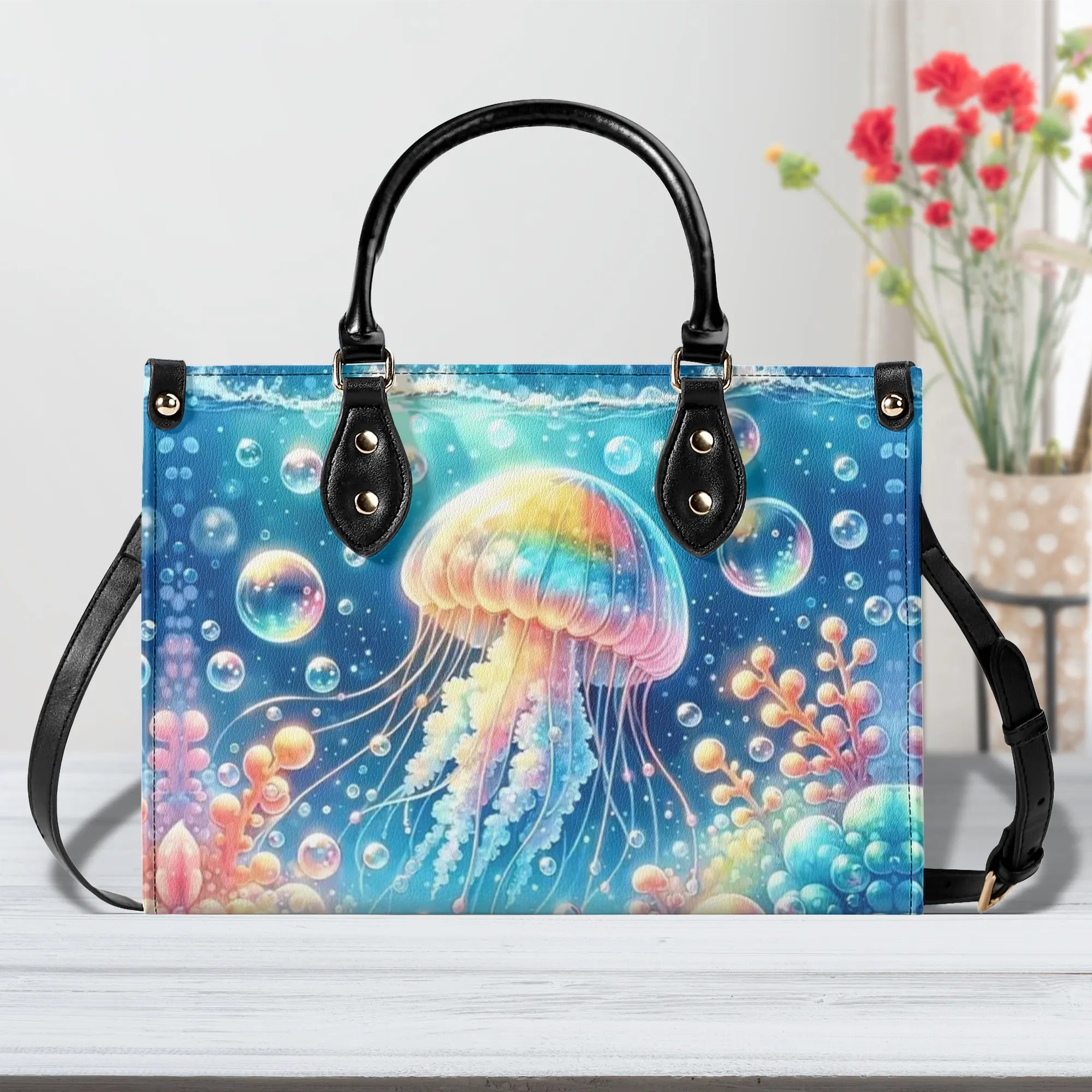 AS FREE AS THE OCEAN LEATHER HANDBAG - YHDU1207242