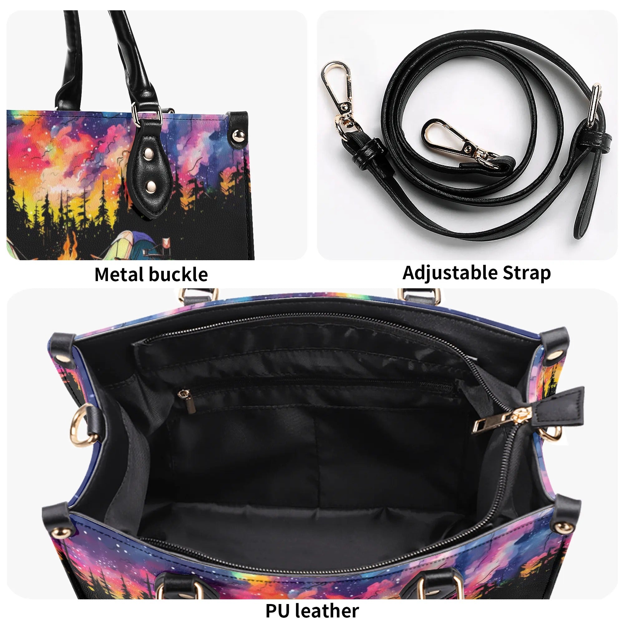 MAKING MEMORIES ONE CAMPFIRE AT A TIME LEATHER HANDBAG - TLTW2705243