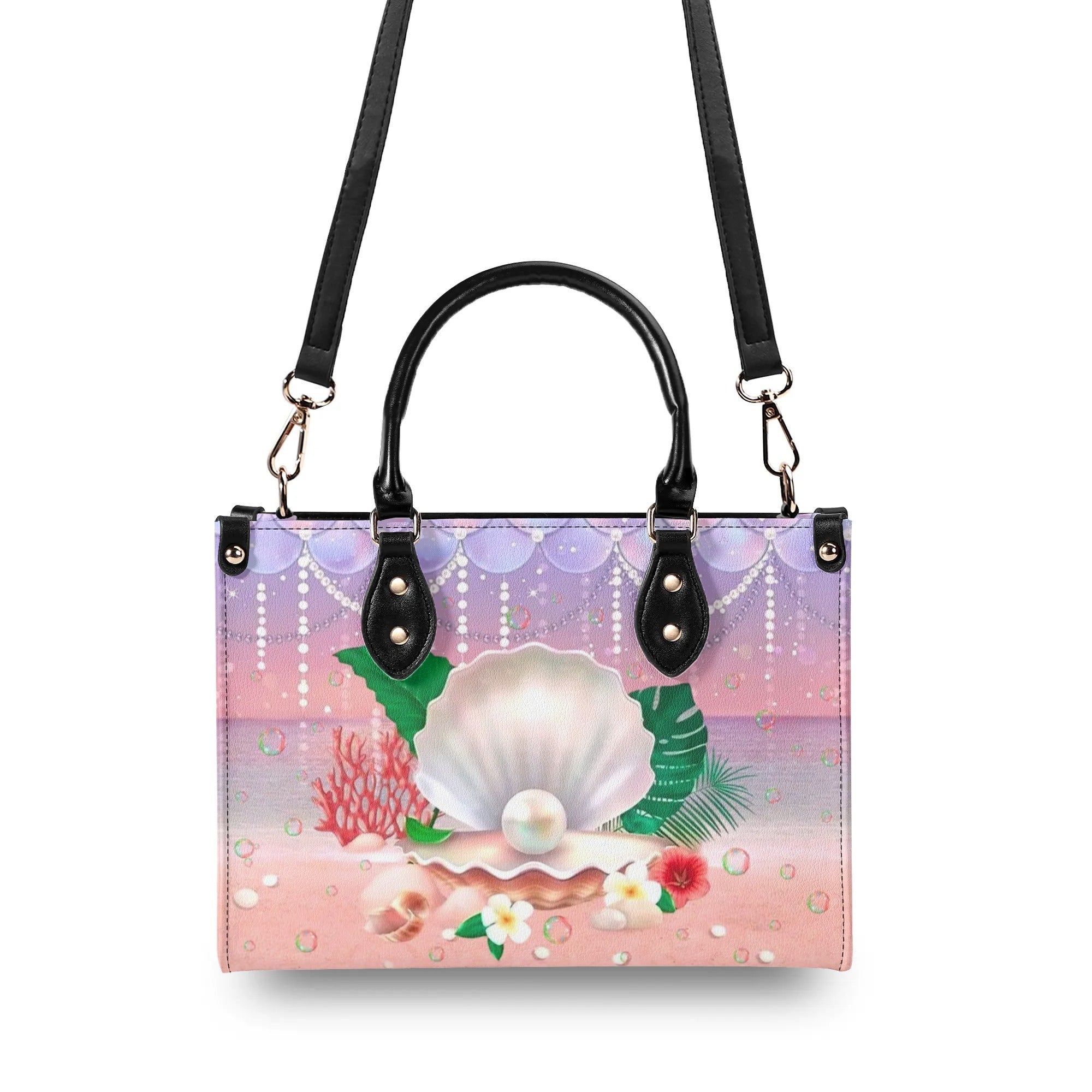 I'M PRETTY SURE MY BIRTHSTONE IS A SEASHELL LEATHER HANDBAG - YHLN1806241