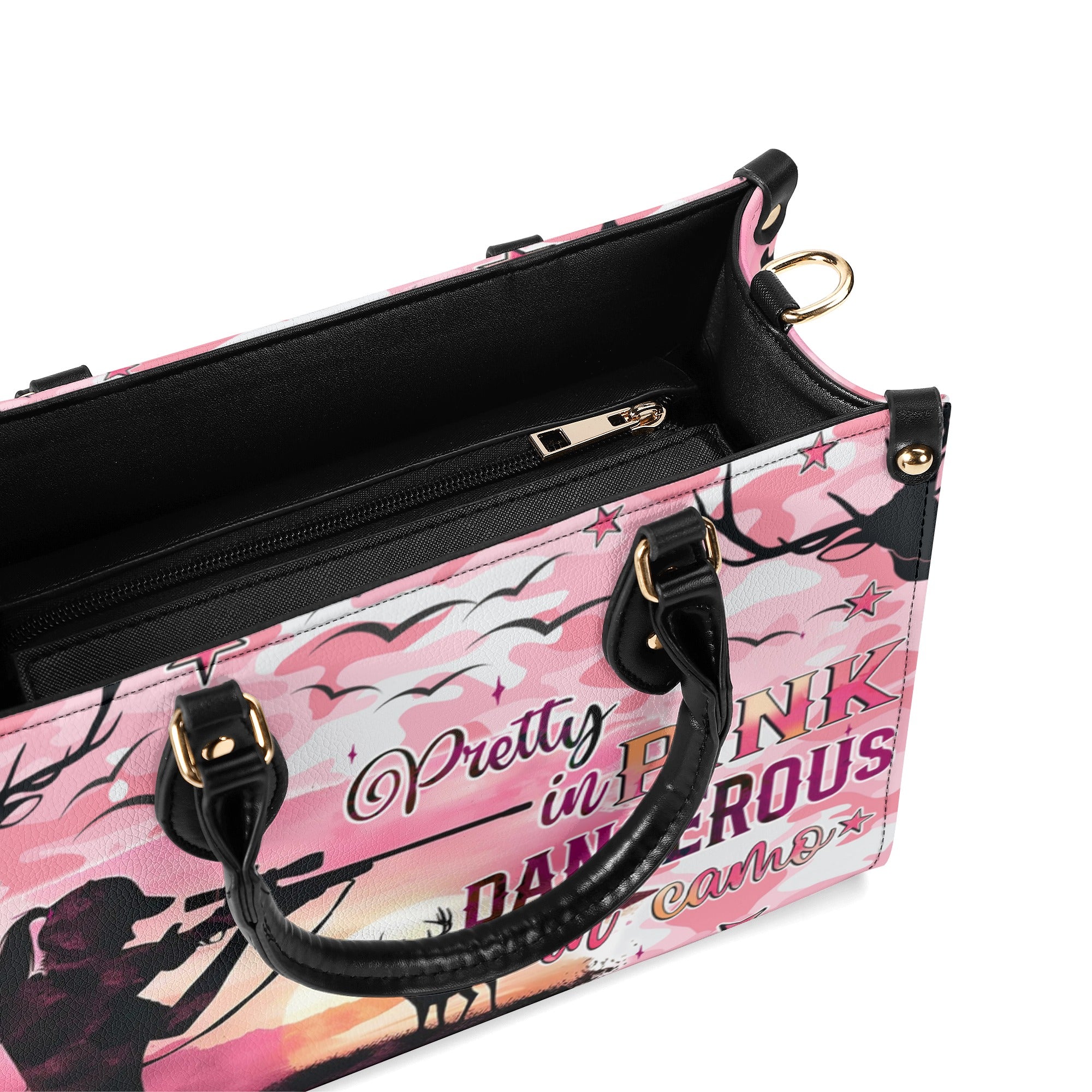 PRETTY IN PINK HUNTING LEATHER HANDBAG - TYQY01112410