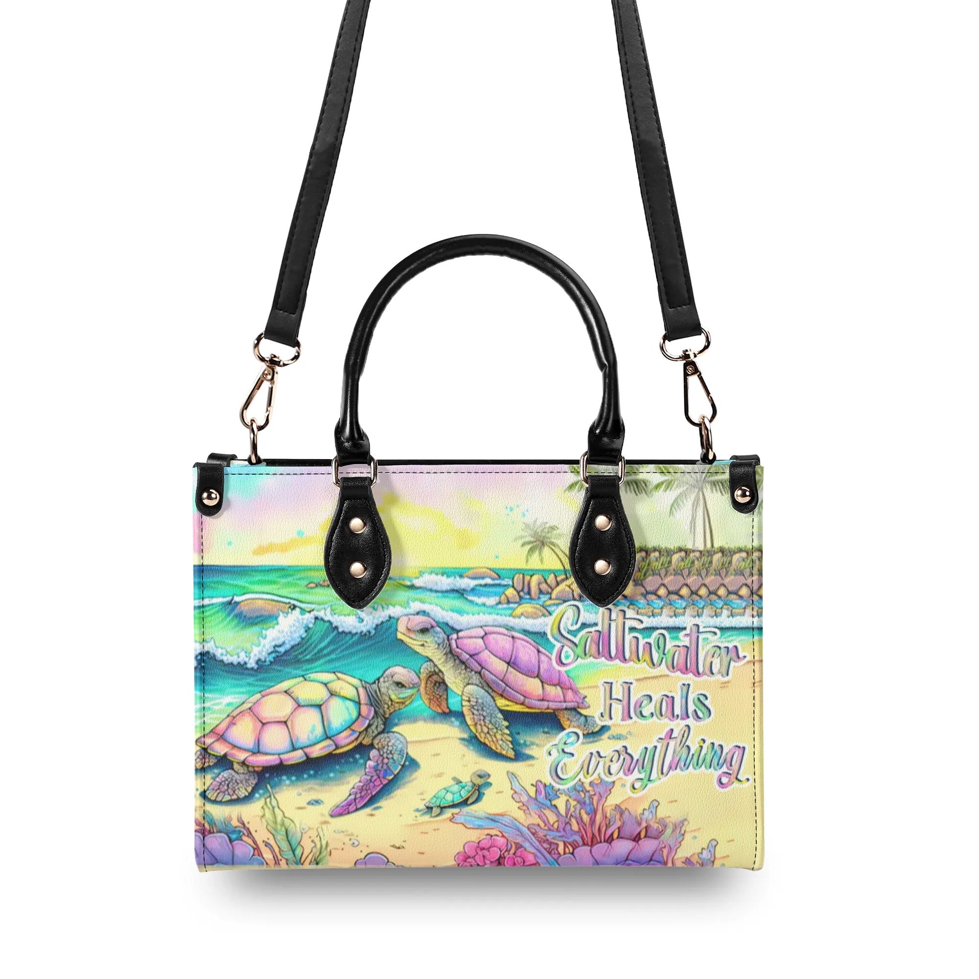 SALTWATER HEALS EVERYTHING LEATHER HANDBAG - YHHN0807244