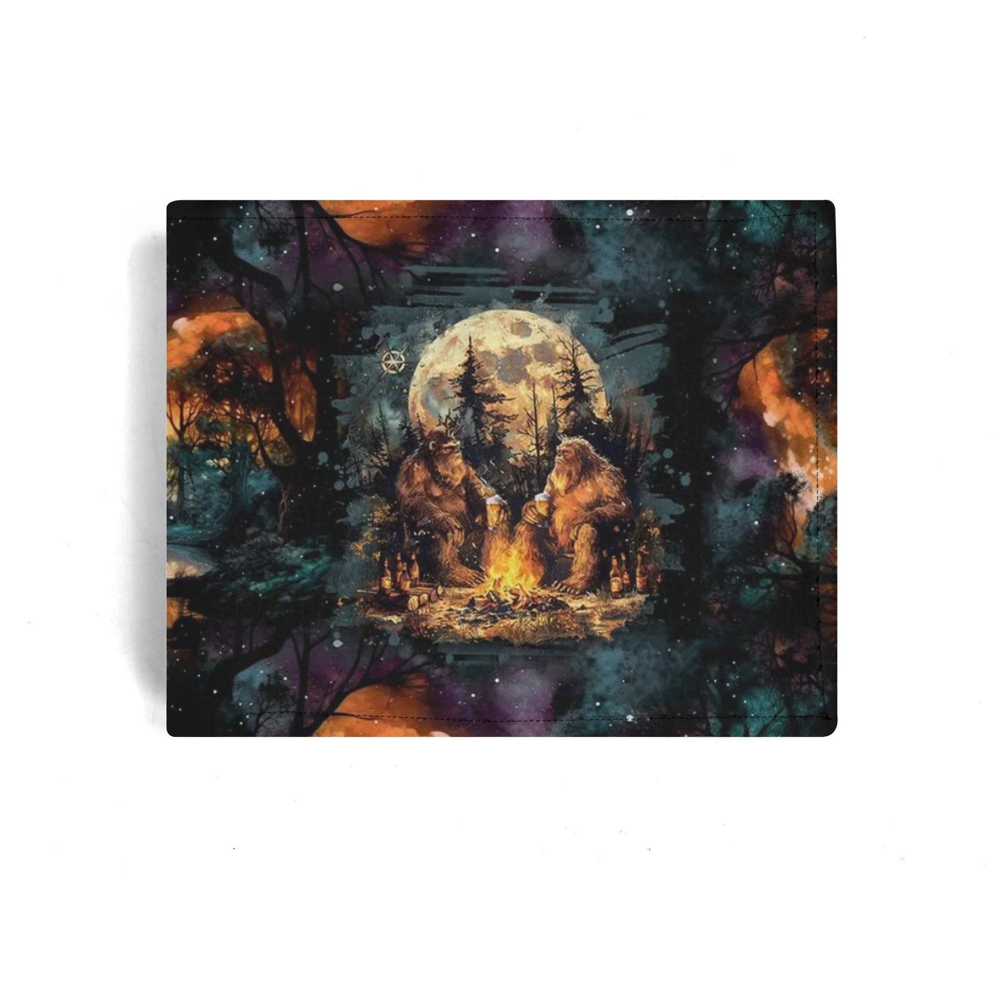 MAKING MEMORIES ONE CAMPFIRE AT A TIME BIGFOOT LEATHER WALLET - TLNO2409248