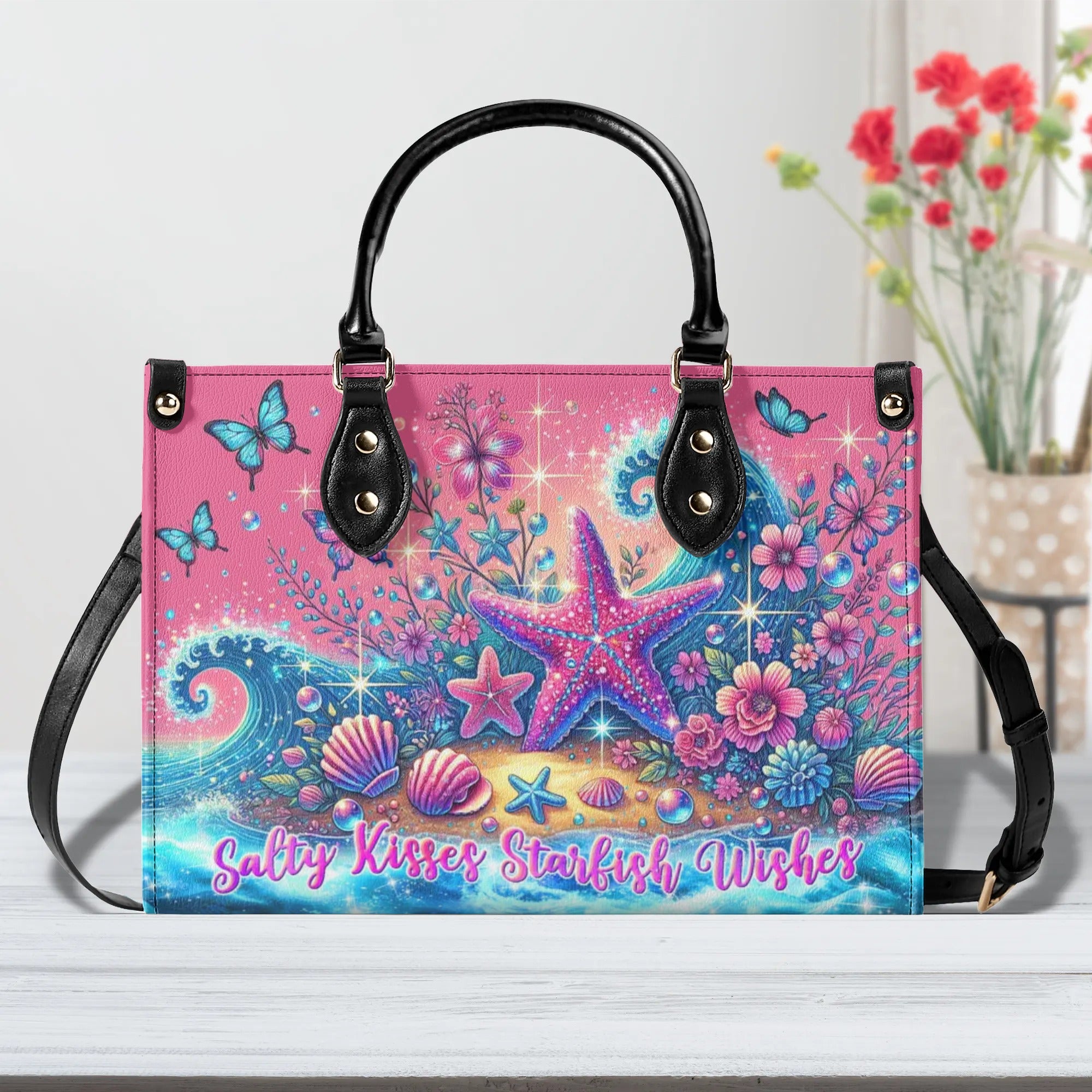 SALTY KISSES STARFISH WISHES LEATHER HANDBAG - TLTW0407243