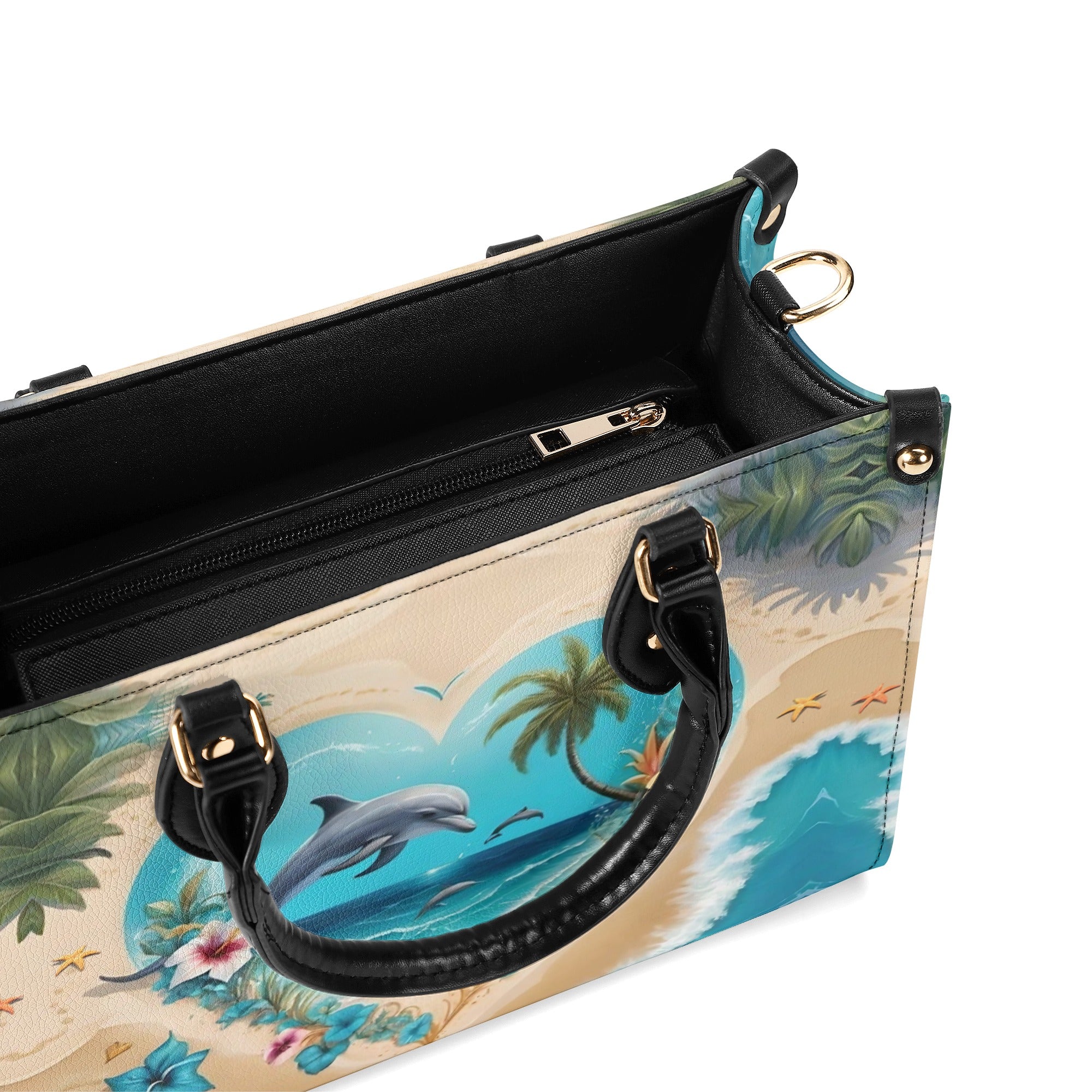 OCEAN DOLPHIN LEATHER HANDBAG - YHHG1712244