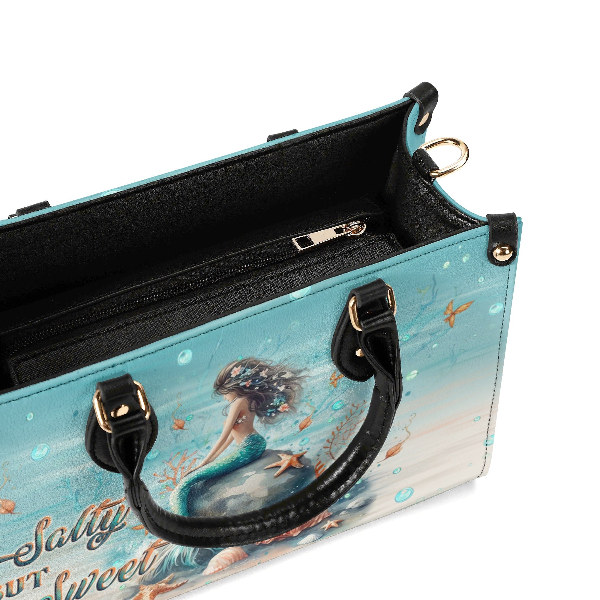 SALTY BUT SWEET MERMAID LEATHER HANDBAG - YHLT3012245