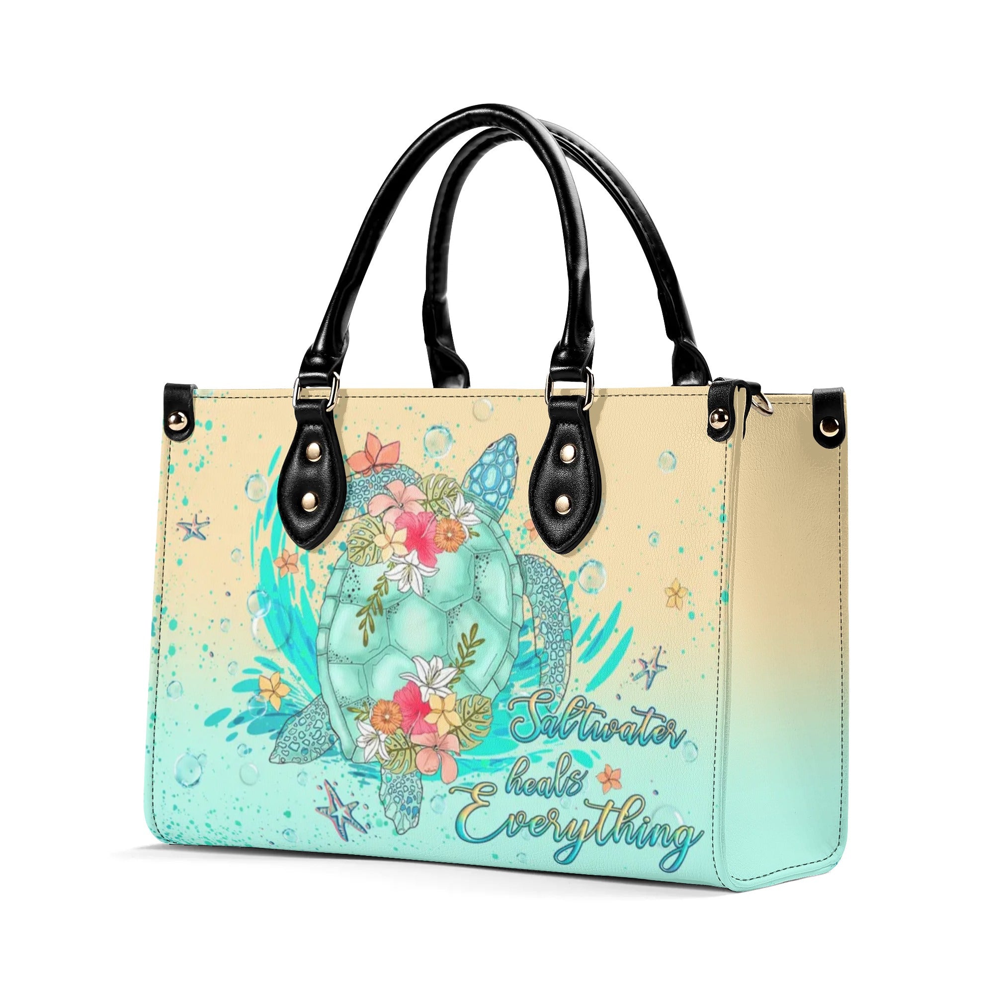 SALTWATER HEALS EVERYTHING LEATHER HANDBAG - YHLT2207244